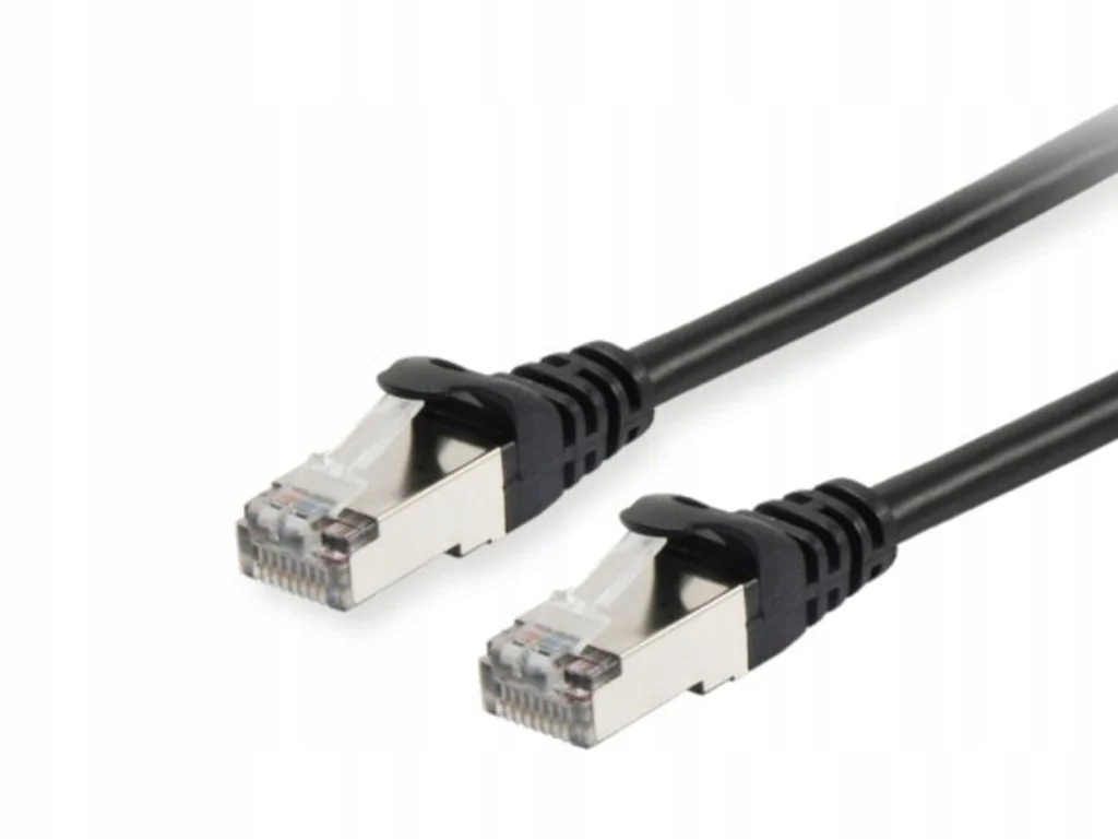 Patchcord S/FTP Cat6 1m Czarny – Wysoka jakość i niezawodność