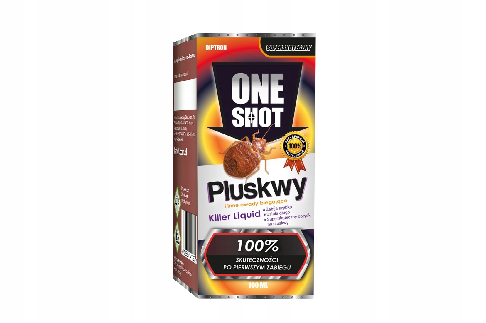 One Shot na pluskwy 100% 100 ml – Skuteczna ochrona przed insektami