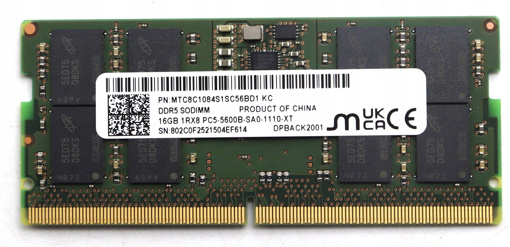 Pamięć RAM Lenovo 16GB So-DIMM DDR5 5600 – Wydajność na najwyższym poziomie