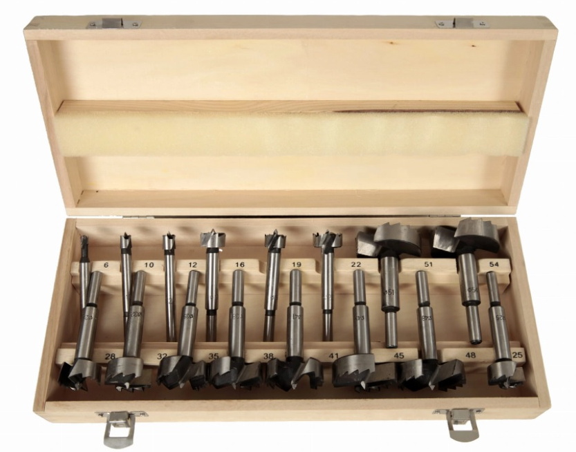 Wiertło Silver SĘKOWNIKI DO DREWNA 6-54mm – Zestaw 16 sztuk do precyzyjnego wiercenia