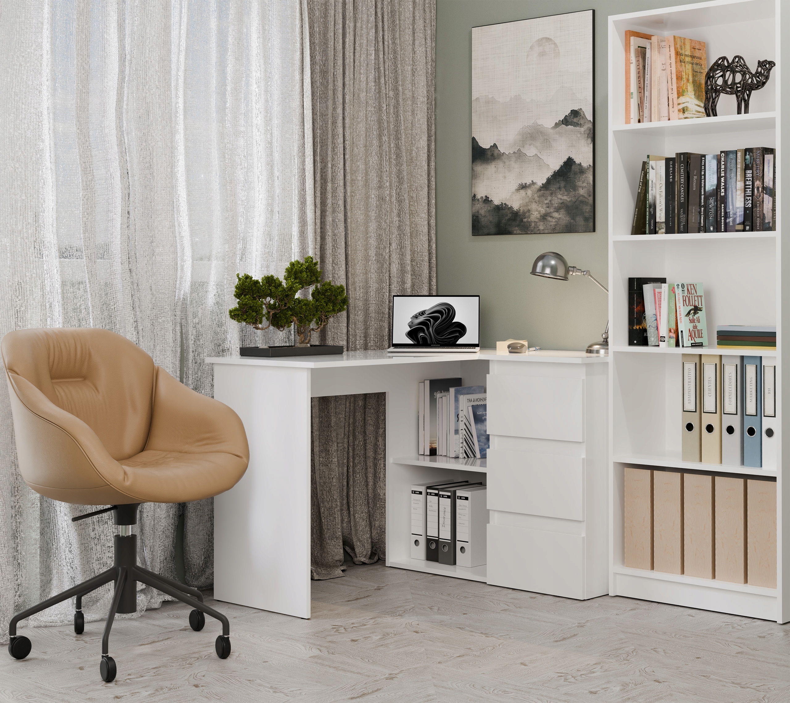 Ergonomiczny kształt litery L – maksymalne wykorzystanie przestrzeni