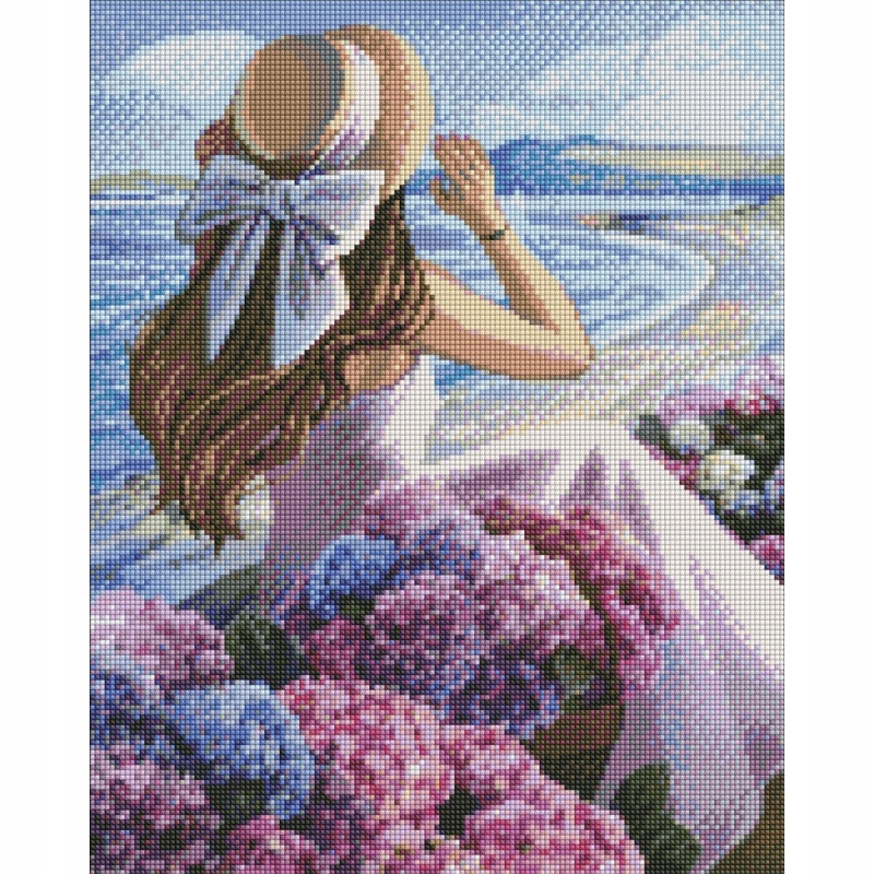 Rozmiar i wzór – 40x50 cm z motywem kwitnącego wybrzeża