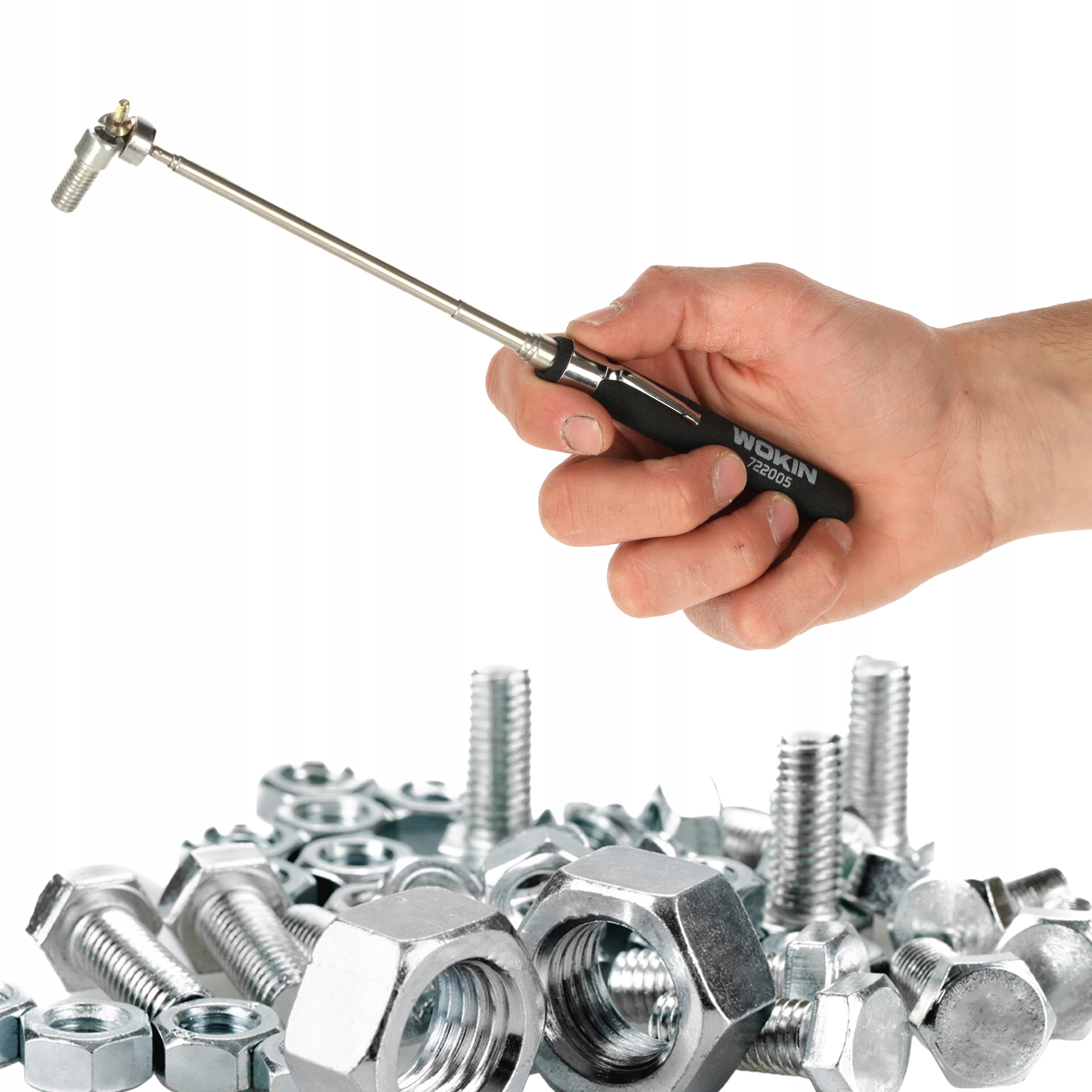 Udźwig do 2,2 kg – Bezproblemowe zbieranie metalowych przedmiotów