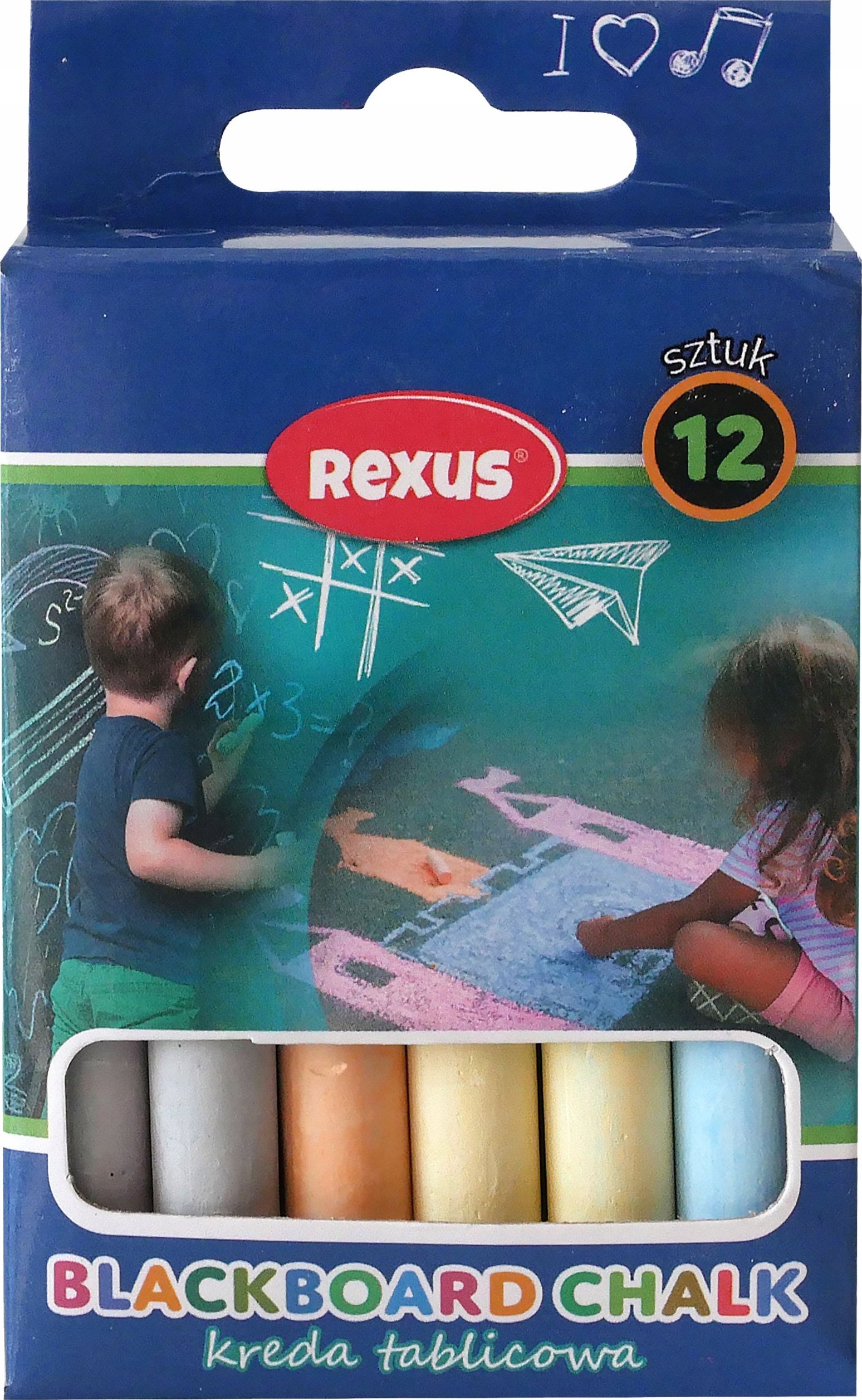 Zestaw 6 kolorów kredy – Różnorodność dla kreatywnych dzieci