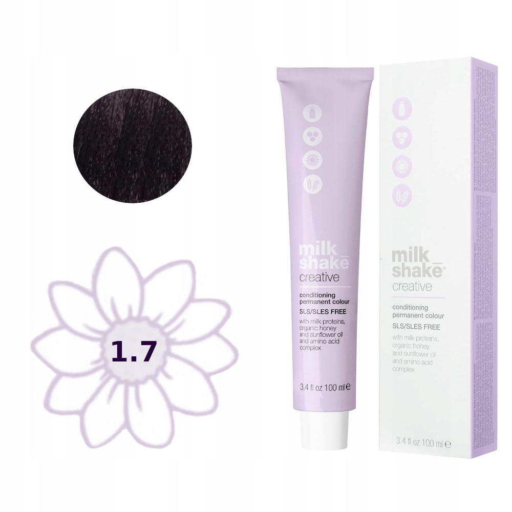 Milk Shake Creative – Farba do włosów 100 ml w kolorze Fioletowa Czerń