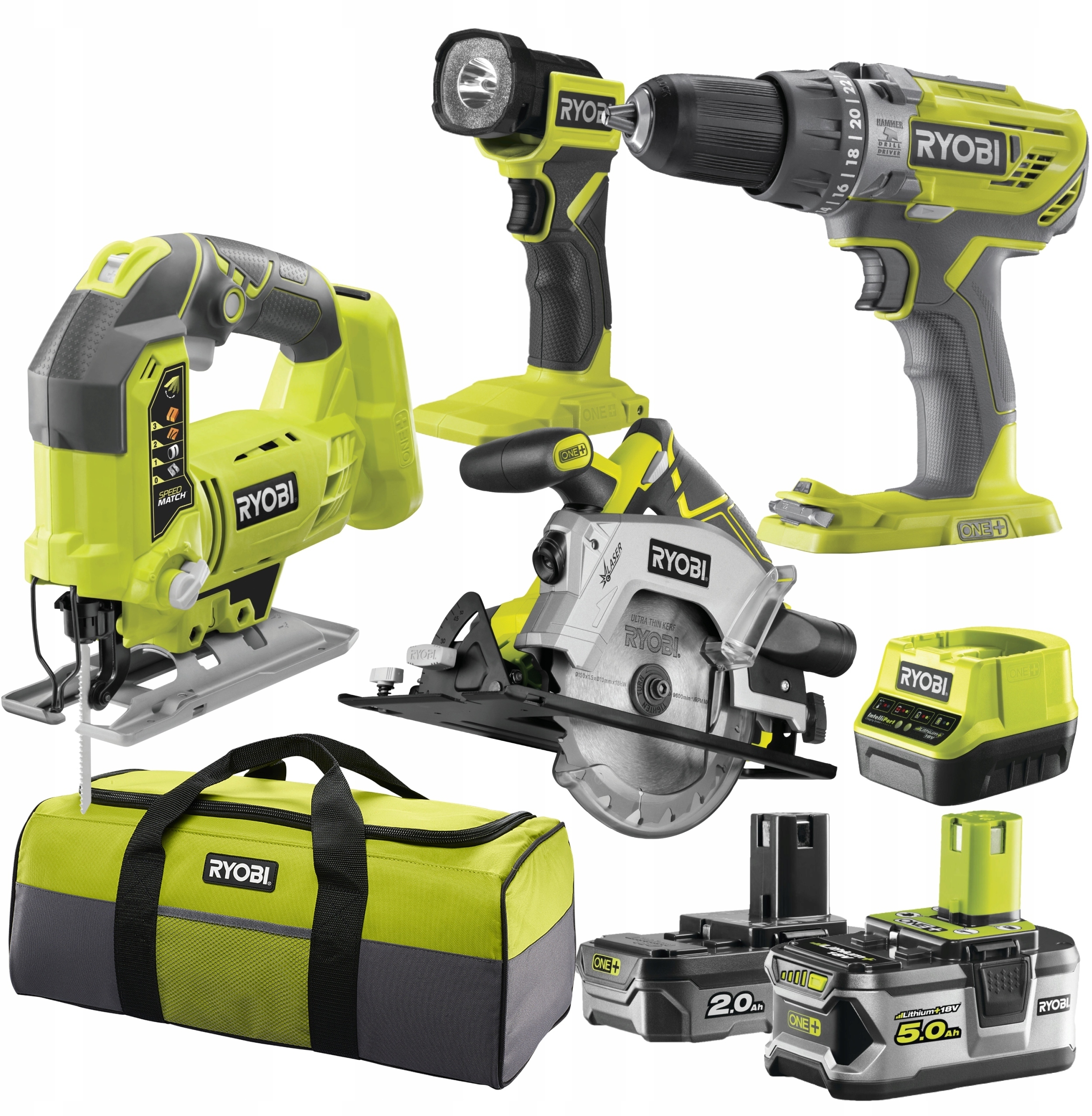 Wydajność i wszechstronność – Zestaw narzędzi Ryobi 3 el.