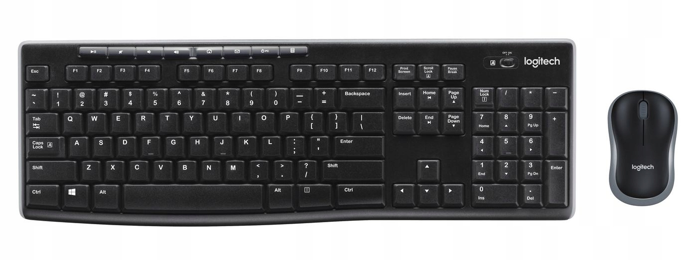 Logitech MK270 – Bezprzewodowy zestaw klawiatury i myszy dla wygodnej pracy
