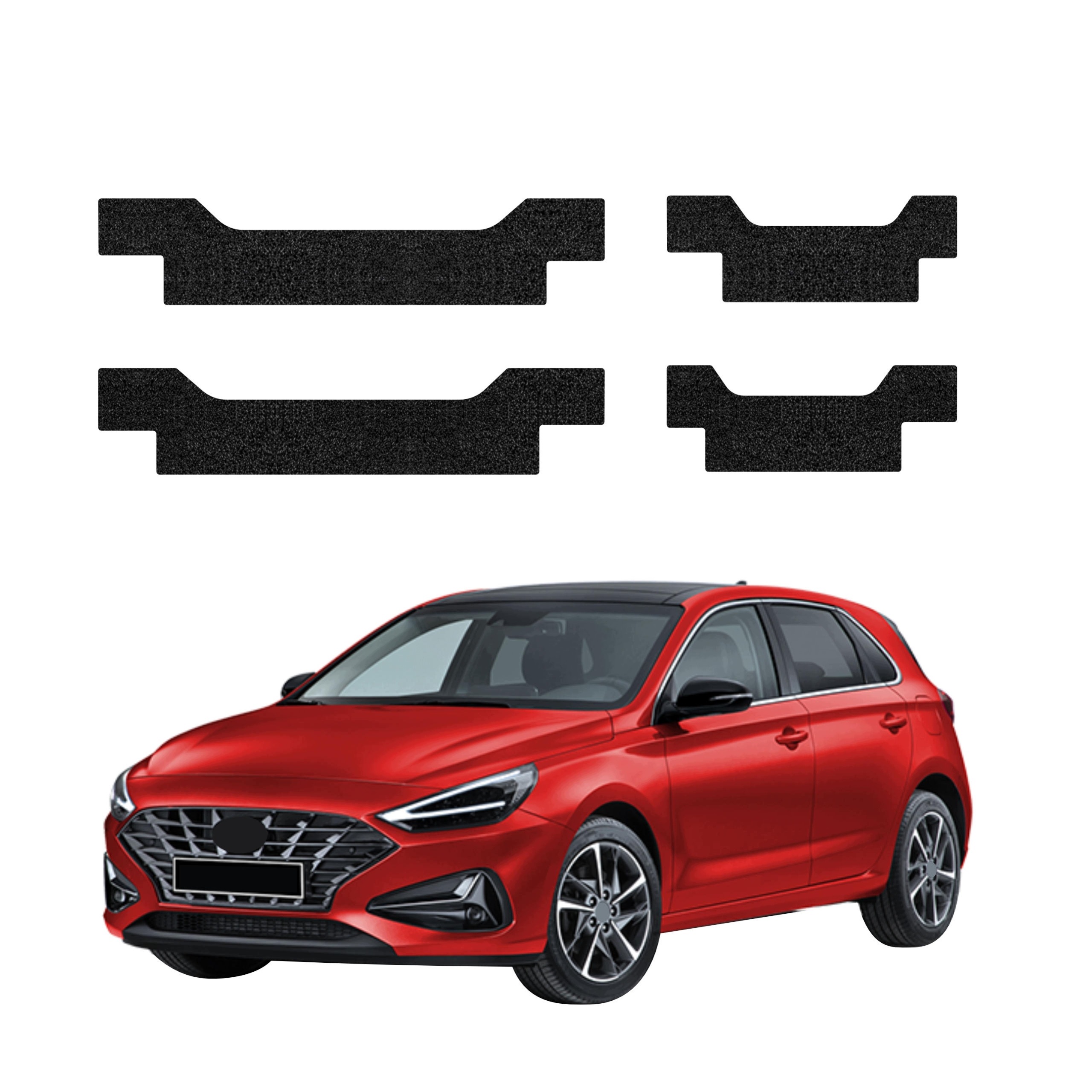 Czarna powłoka techniczna HeavyDuty Black na progi do Hyundai i30 Hatchback (2020-2026) – Ochrona i styl w jednym