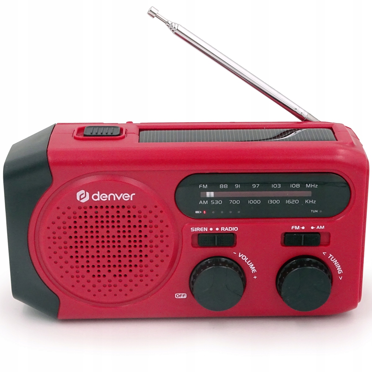 Radio solarne Denver SCR-2010 – Przenośne radio z funkcją SOS