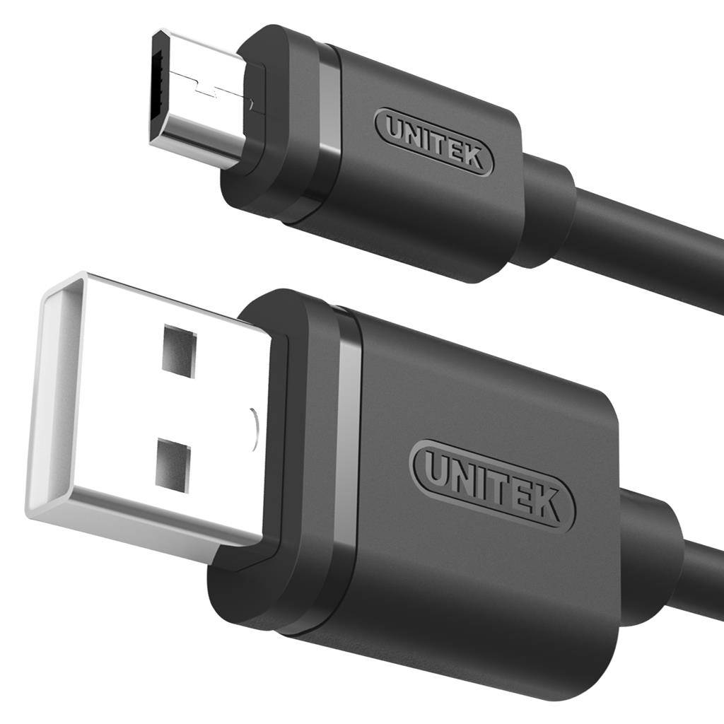Kabel USB-A - microUSB 2 m Czarny (Y-C455GBK) – Idealny do ładowania i synchronizacji