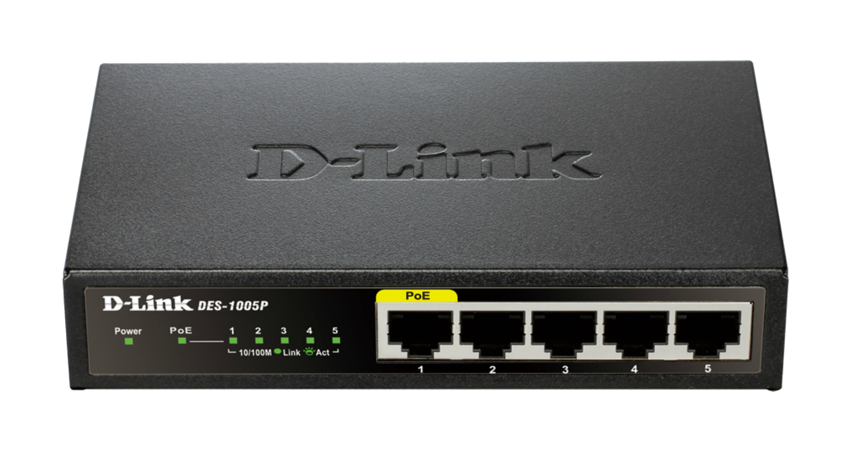 D-Link DES-1005P – 5-portowy przełącznik Fast Ethernet PoE