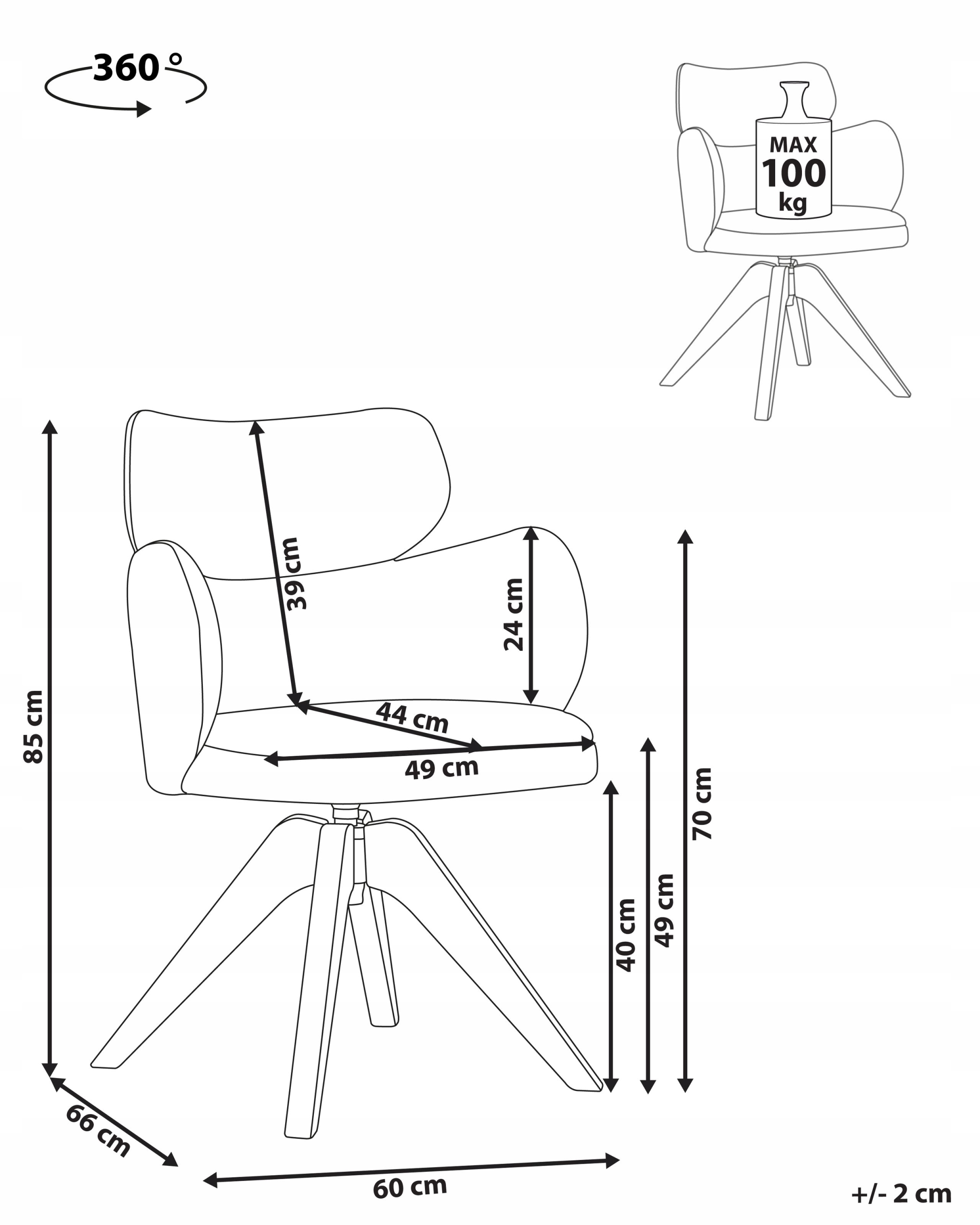 Obrotowa konstrukcja dla większej swobody