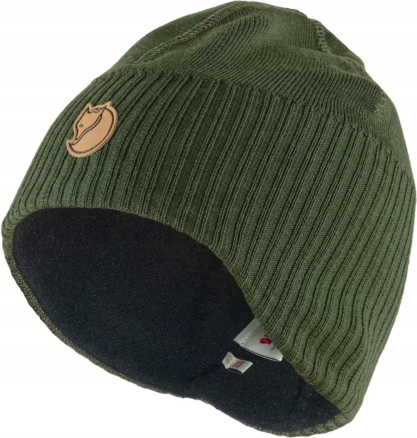 Czapka zimowa Fjallraven Stormblocker Beanie - zielona ochrona przed zimnem