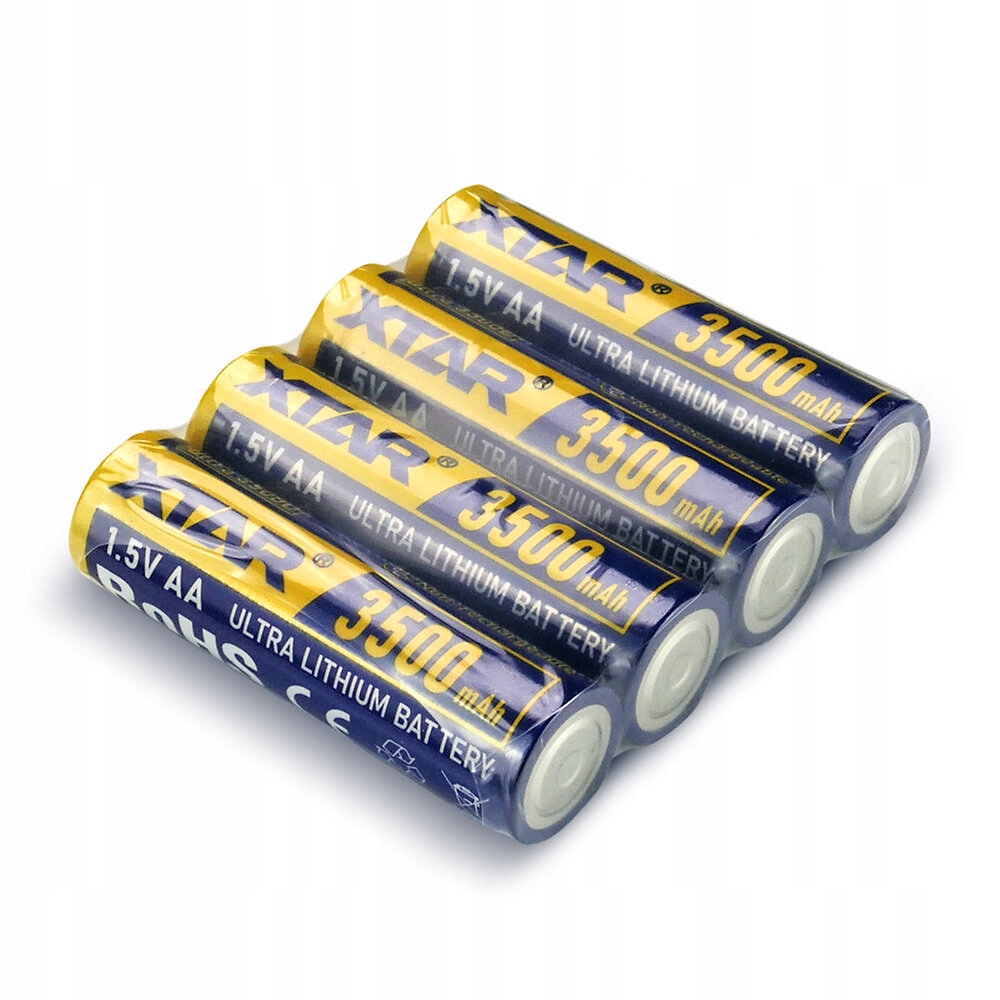 4 x baterie litowe AA / R6 Xtar L91 3500mAh Ultra Lithium – Niezawodne źródło energii