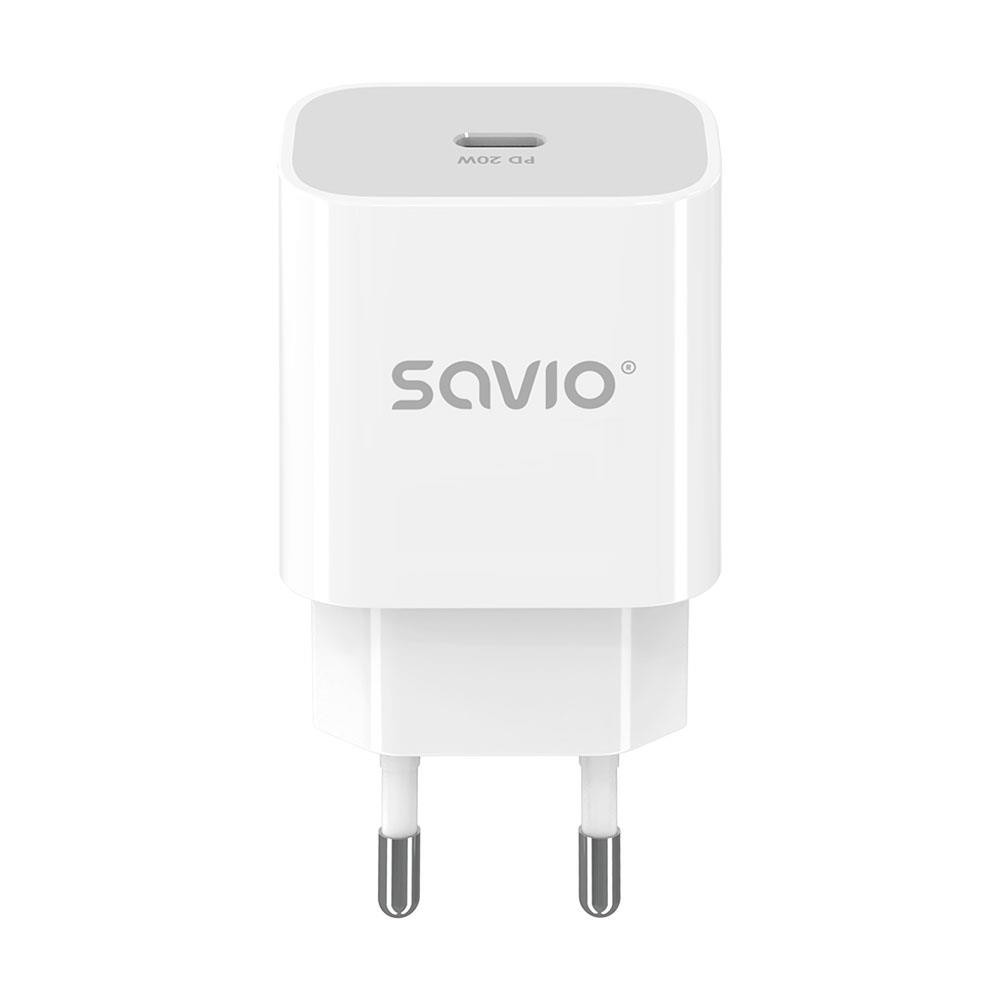 Ładowarka Savio Ładowarka sieciowa 20W LA-09 USB-C QC, PD 3.0 – Szybkie i efektywne ładowanie
