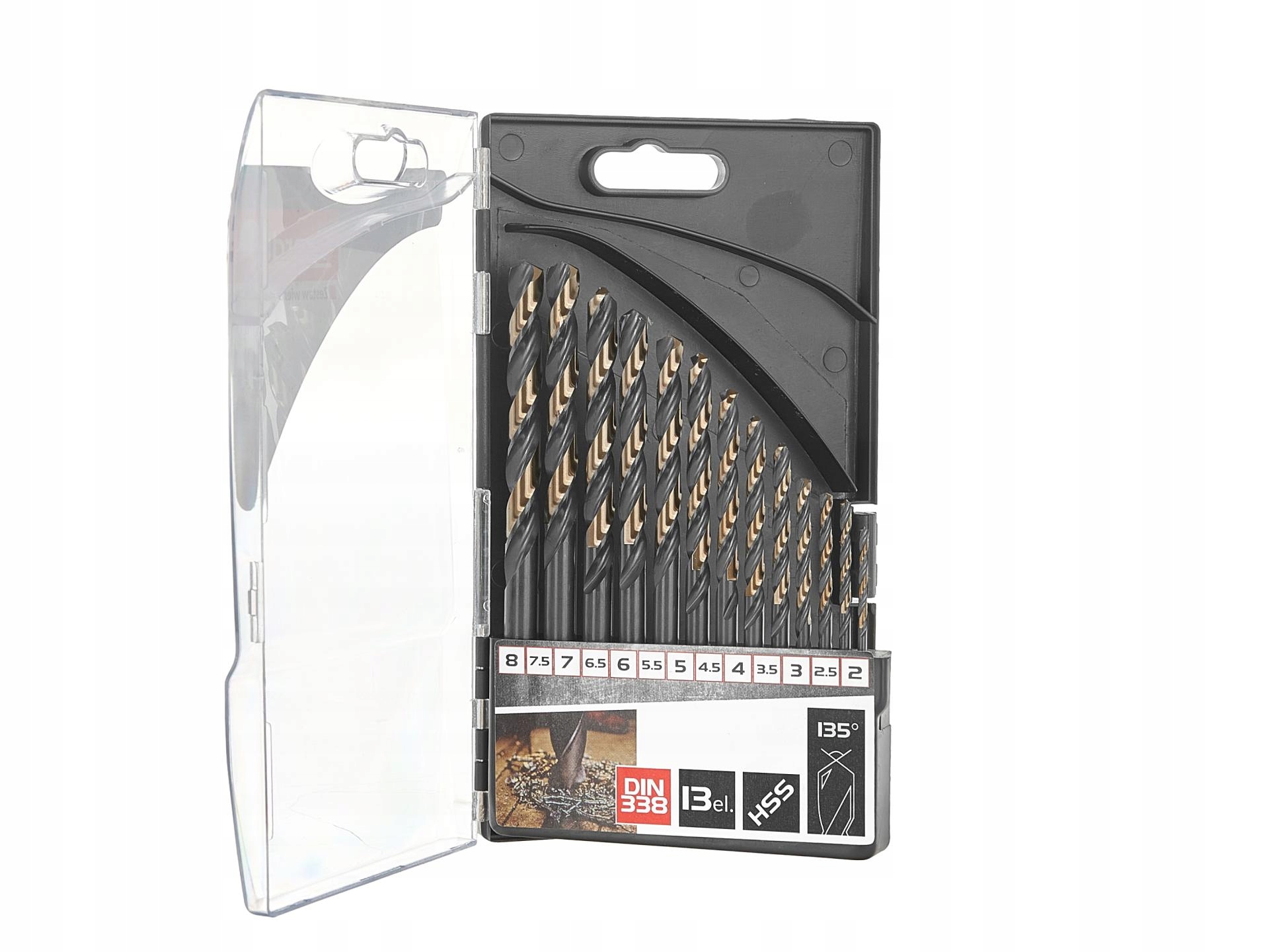 Zestaw wierteł do metalu HSS 2.0-8.0mm 13el – Wysoka jakość i wydajność