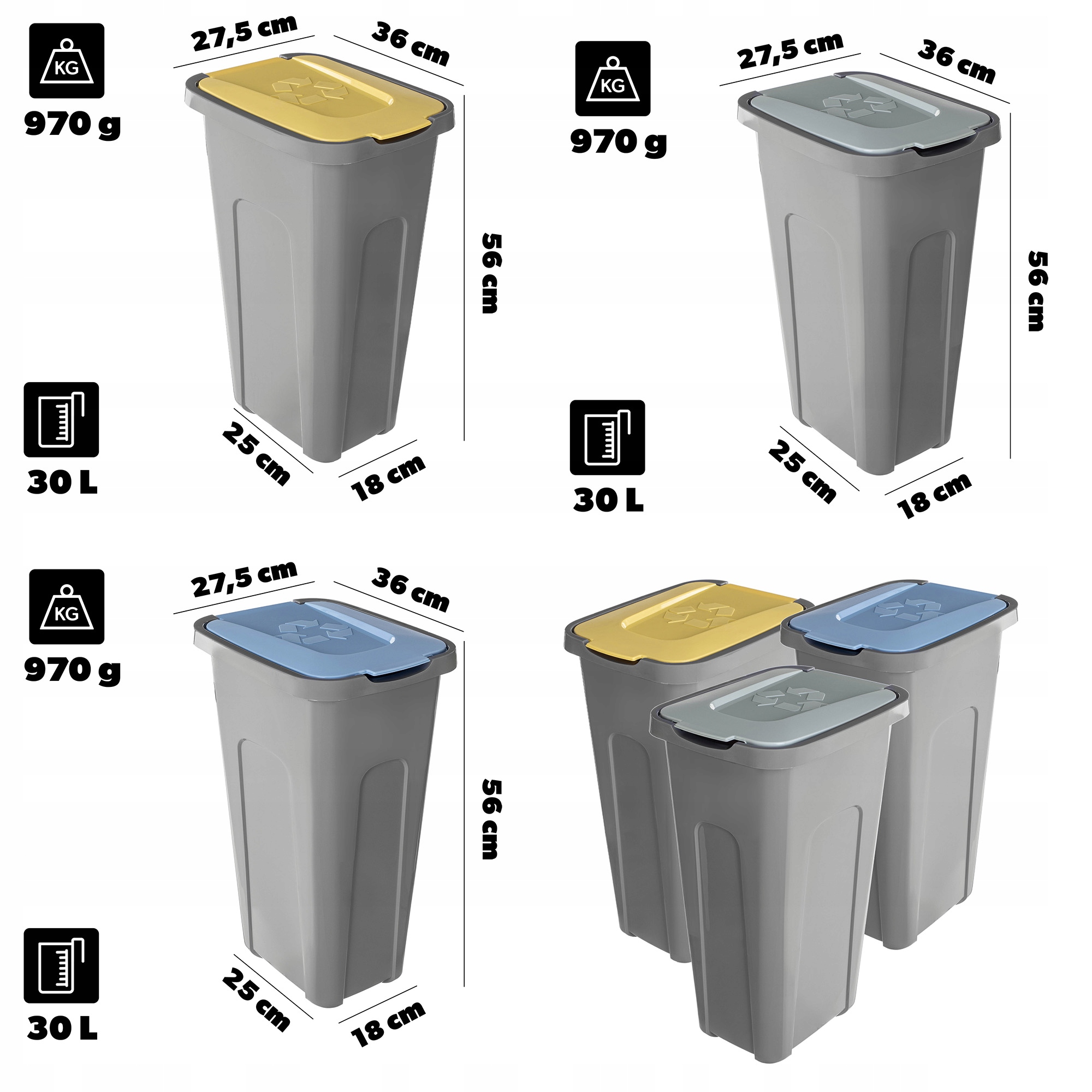 Wygodne otwieranie – Manualne wieczko dla większej trwałości