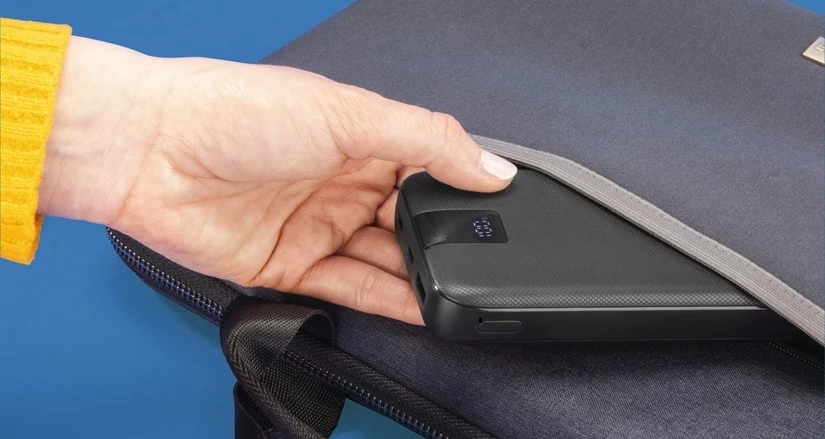 Power pack Hama PD 10 10000 mAh antracyt – mocny powerbank z 3 gniazdami ładowania