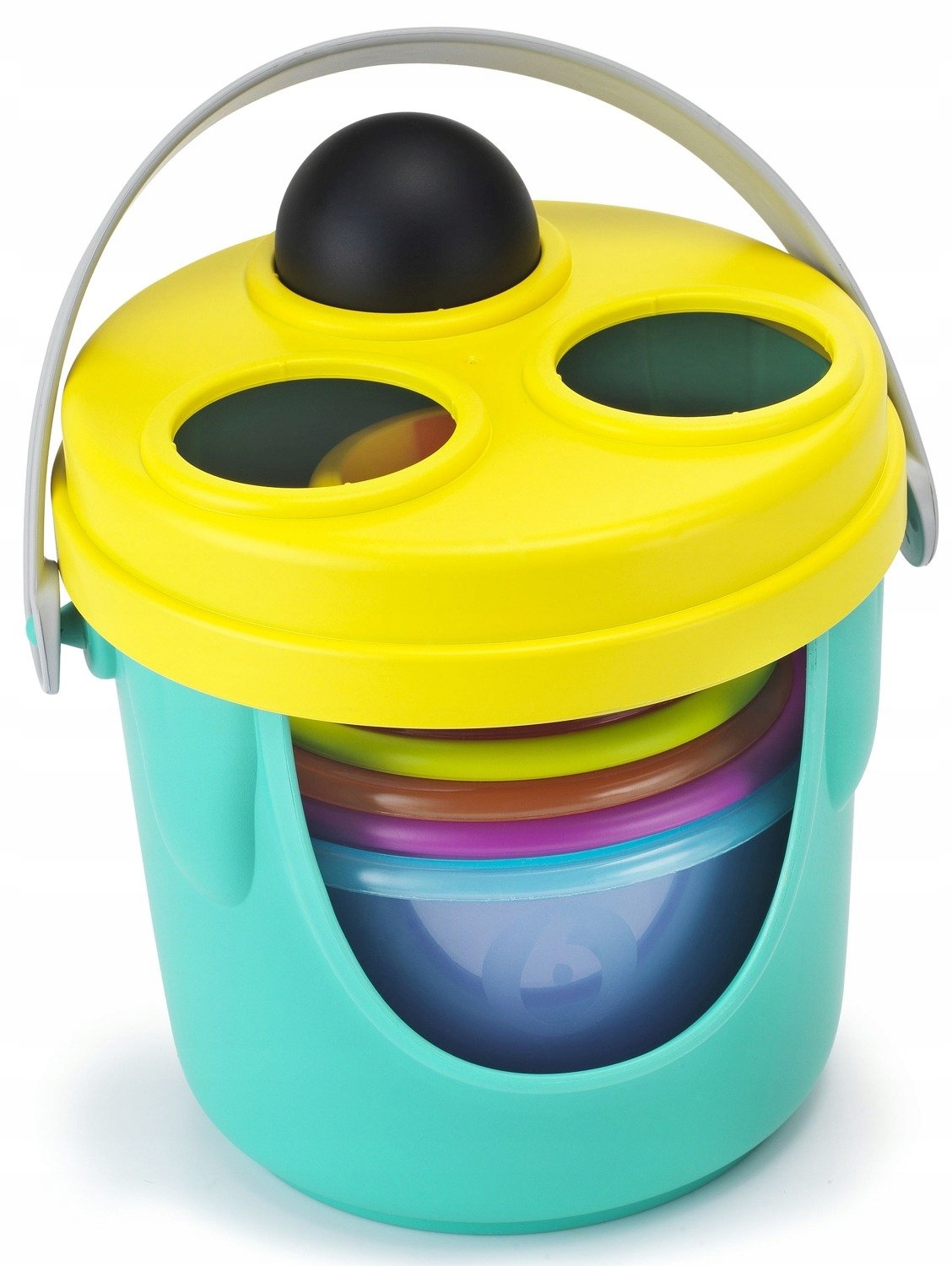 Zestaw 14 elementów – Kubeczki, piłeczki i młoteczek