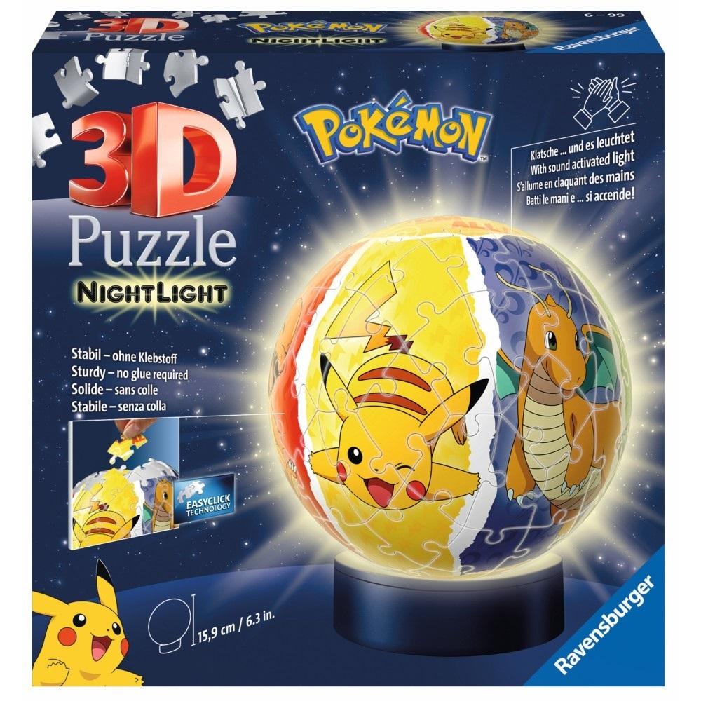 Puzzle 3D Świecąca Kula Pokemon – Stwórz wyjątkowe konstrukcje!