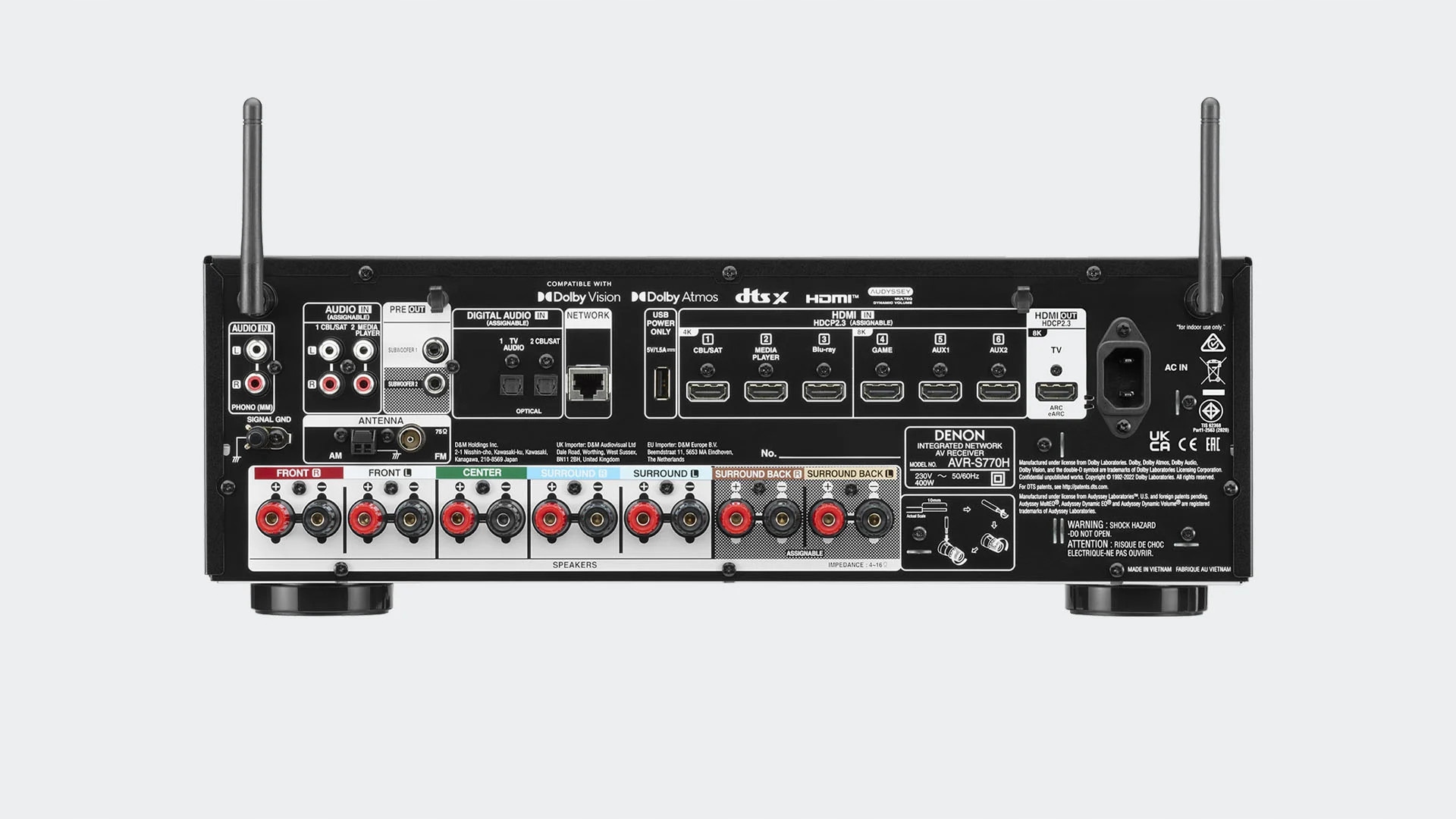 Wbudowane dekodery dźwięku – Dolby Atmos, Dolby Digital i DTS
