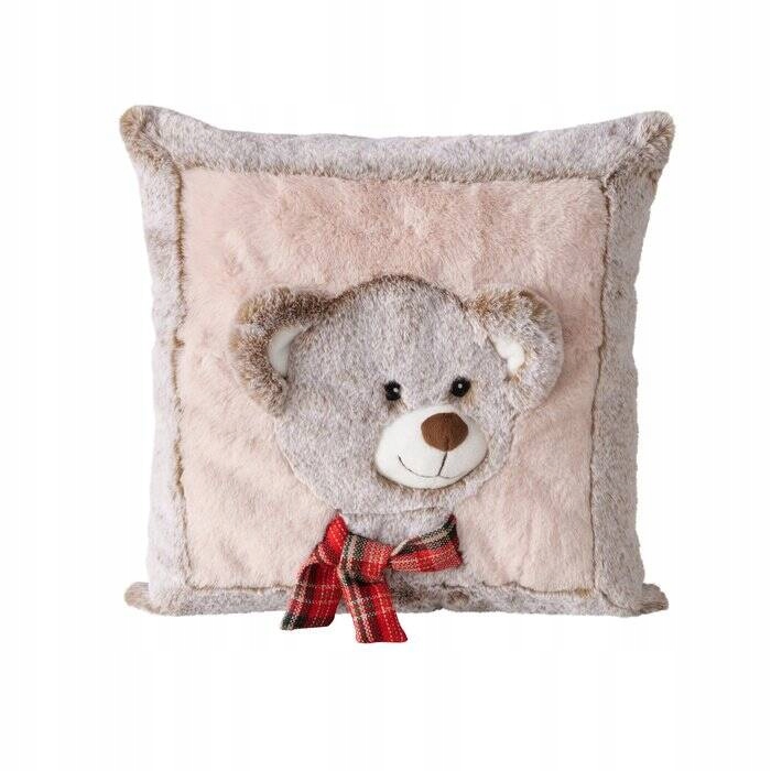 Poduszka z motywem pluszaka LEON – Przytulny dodatek do pokoju dziecięcego