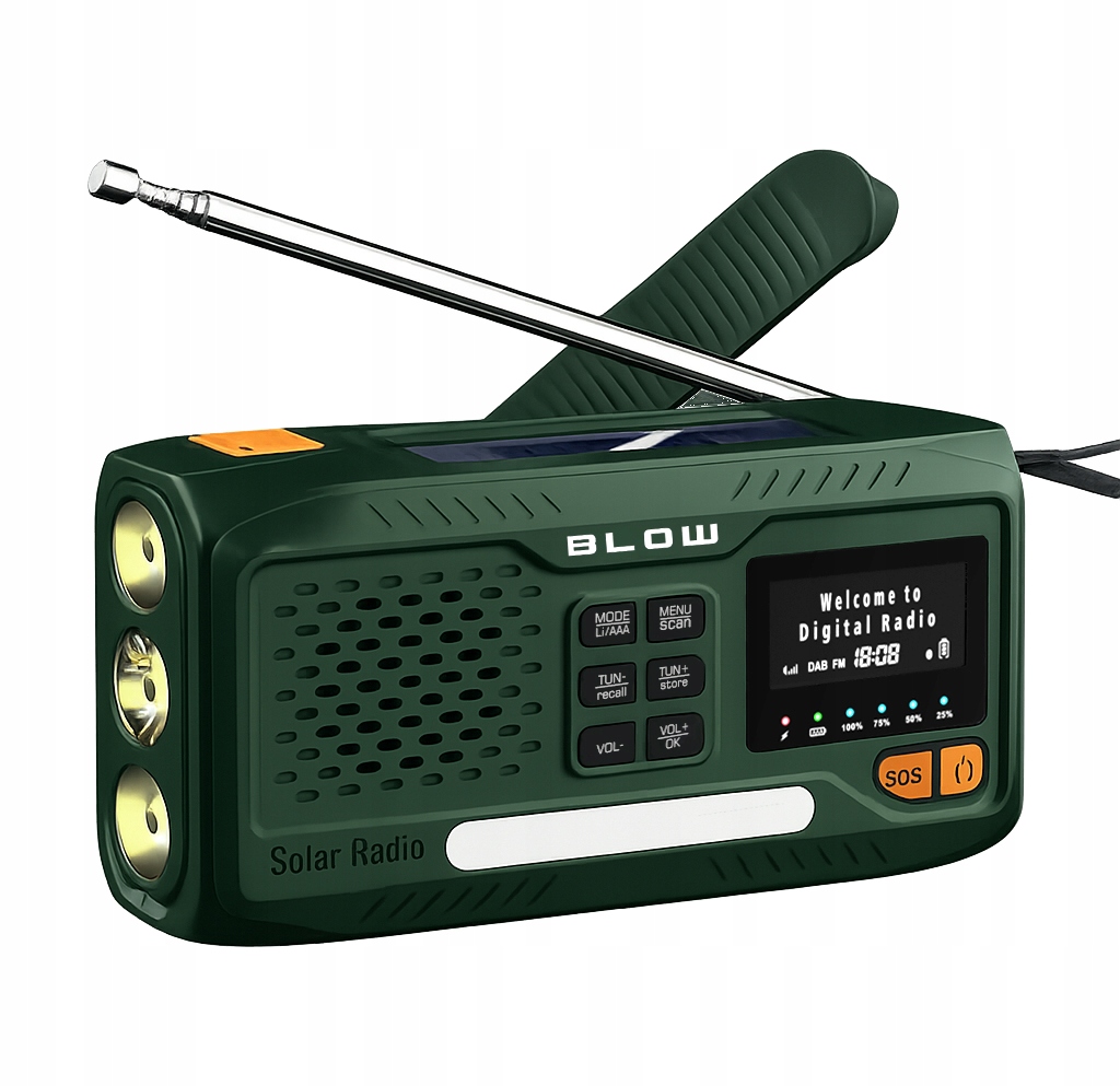 Radio przenośne analogowe AM/FM/DAB/Bluetooth Blow RA19 – Twoje źródło muzyki w każdych warunkach