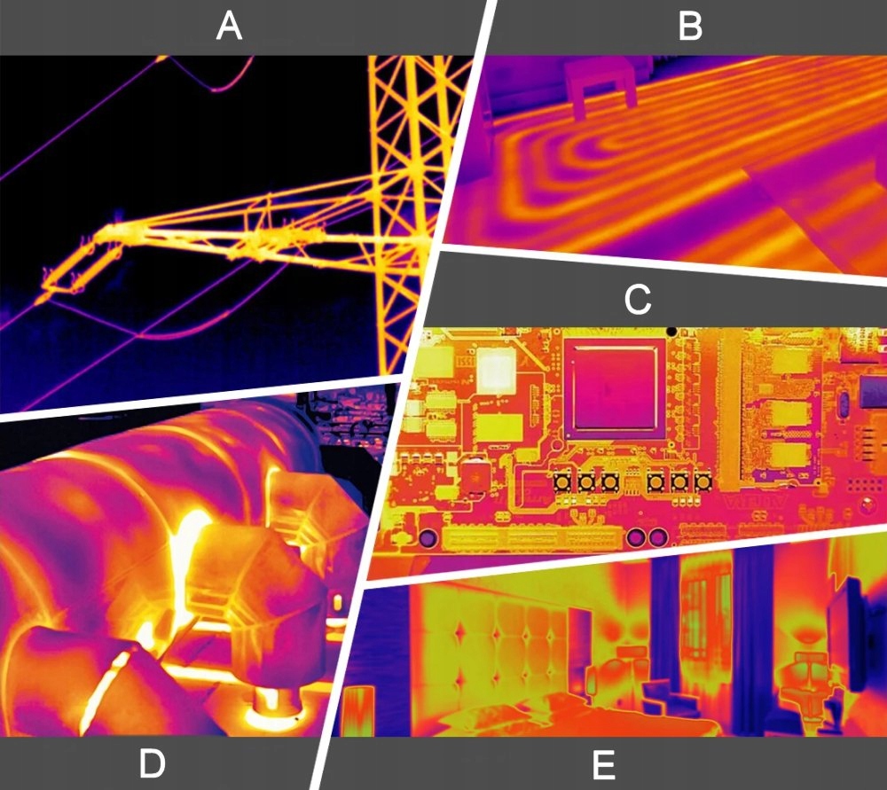 Różnorodne tryby obrazowania termowizyjnego