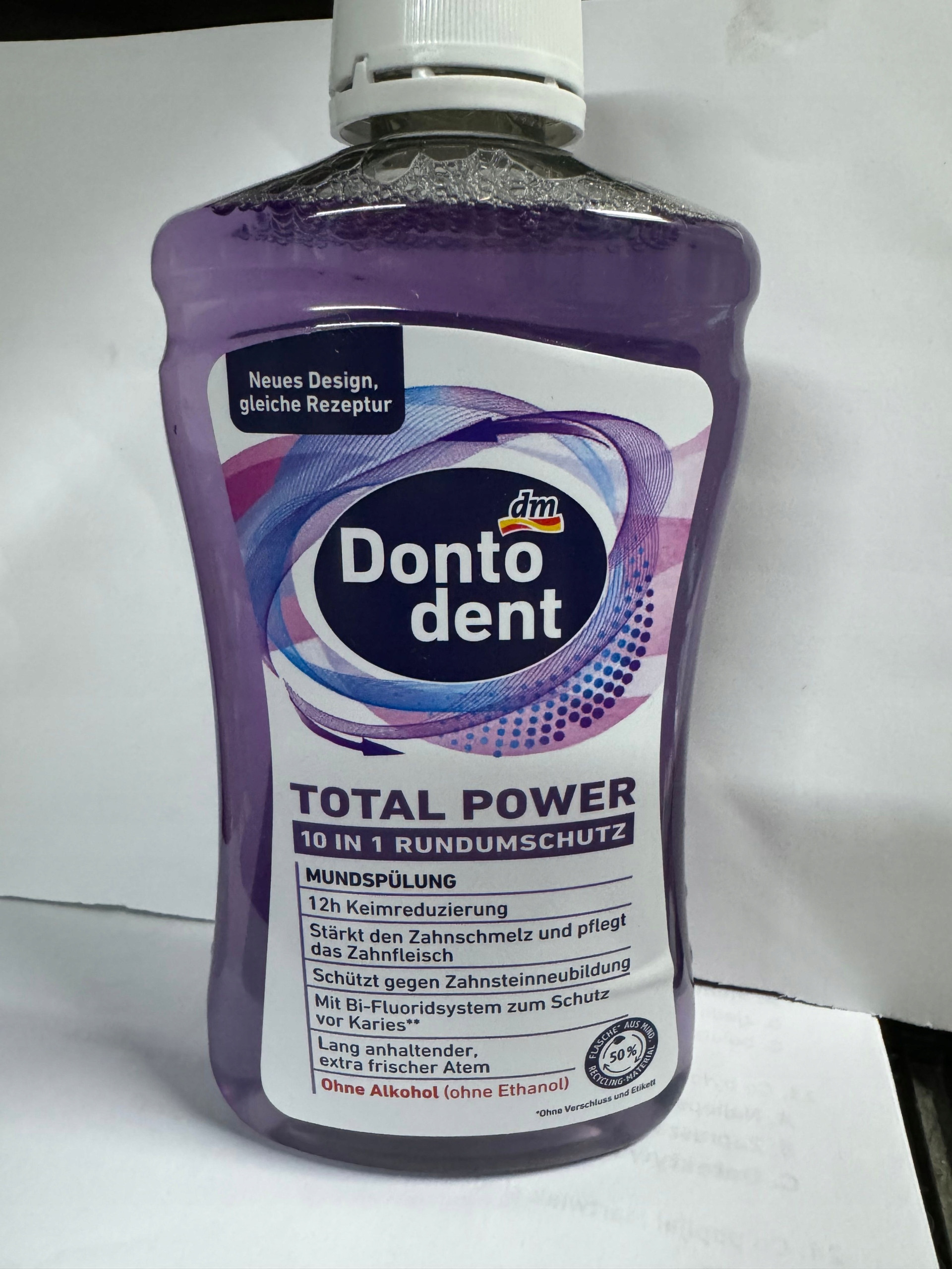 Dontodent Total Power Płyn do Płukania Jamy Ustnej 500 ml – Kompleksowa ochrona i świeżość