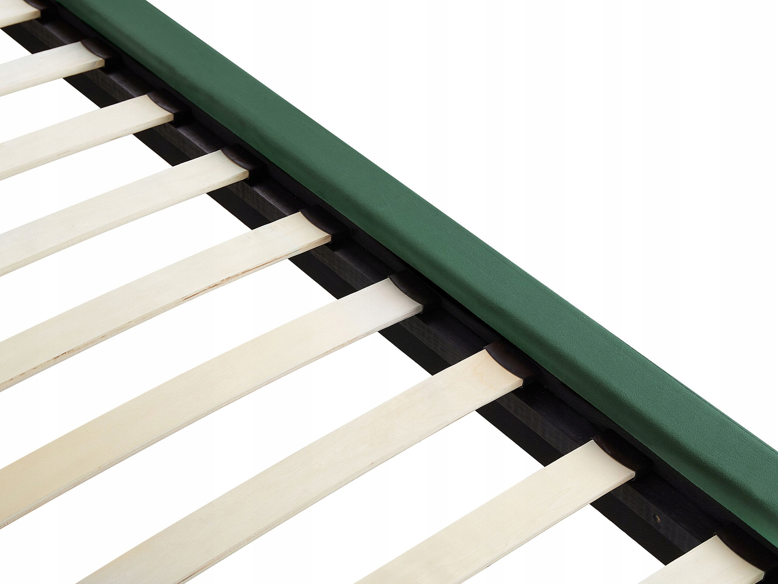 Łóżko welurowe 160 x 200 cm zielone MELLE – Elegancja i komfort w Twojej sypialni