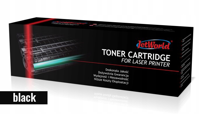 Kolor i typ tonera – czarny (black)