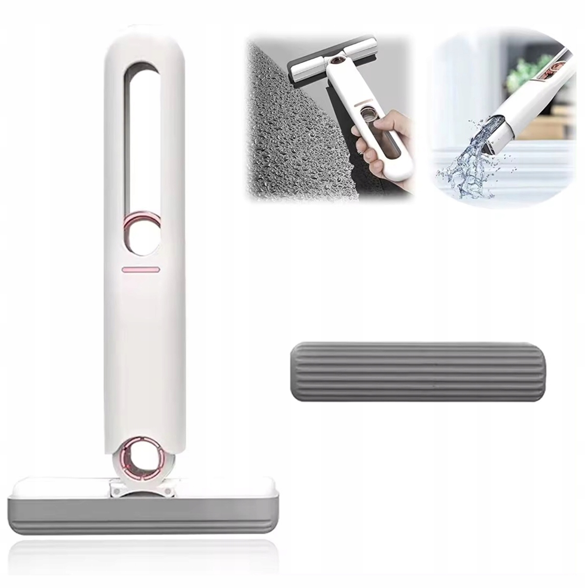 Mini mop płaski DA177 z wyciskaczem – Idealne rozwiązanie do mycia okien i półek