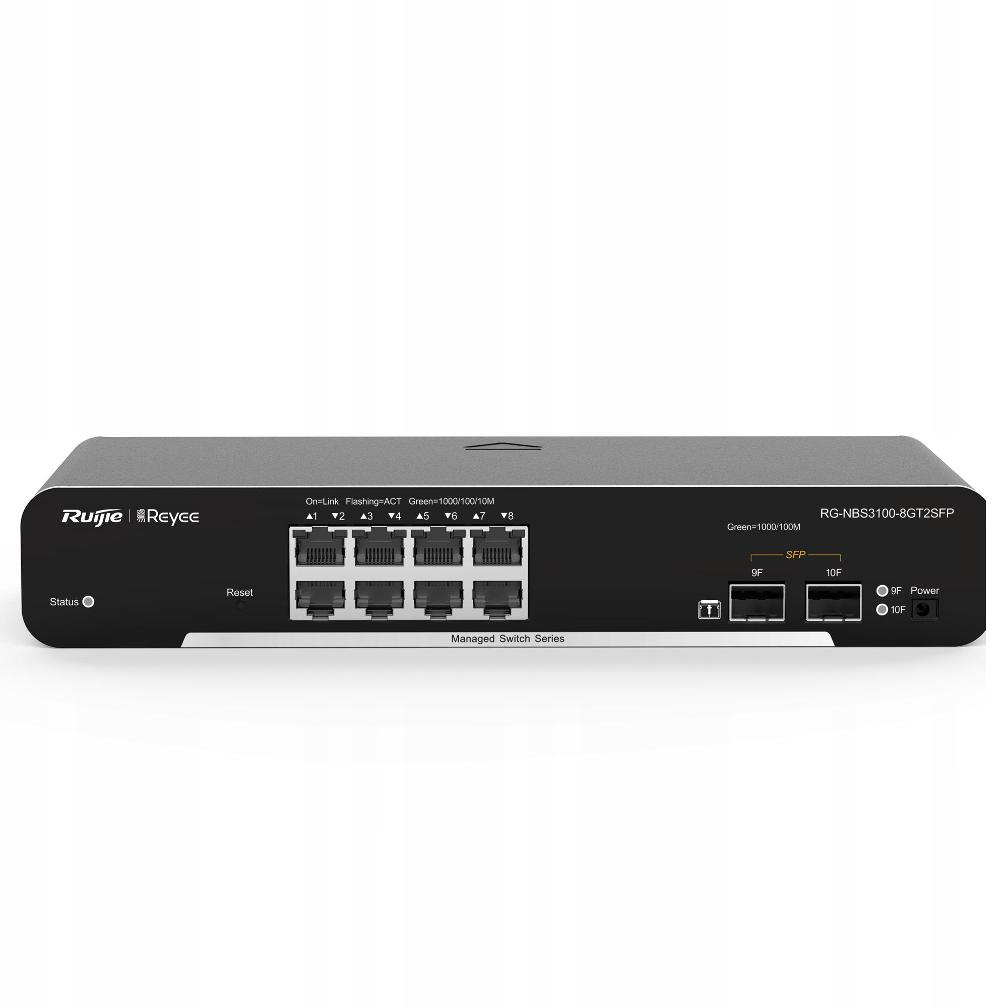 SWITCH ZARZĄDZALNY 8 PORTÓW 1GBIT + 2 PORTY UPLINK SFP | Wydajność i elastyczność w zarządzaniu siecią