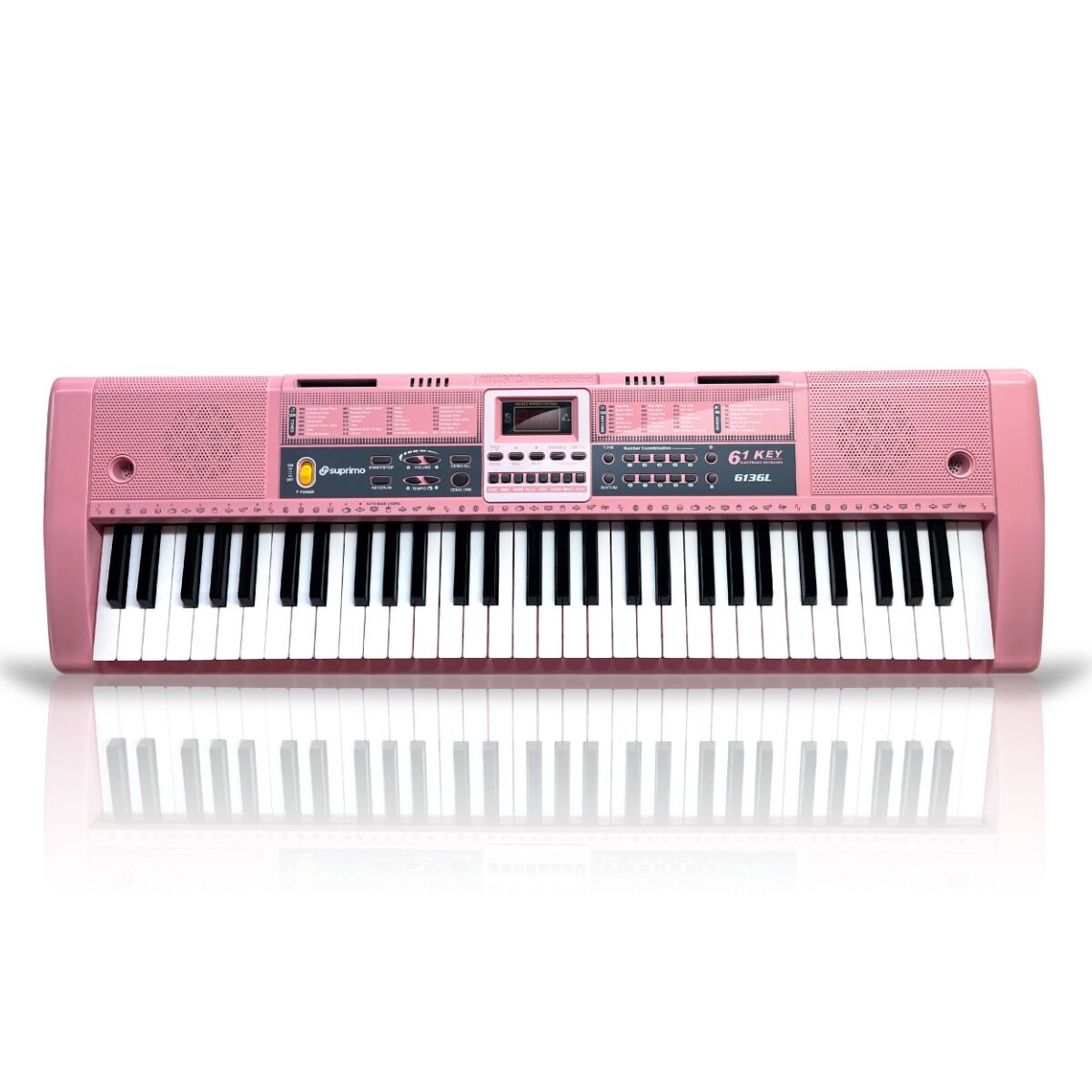 Keyboard organy z mikrofonem dla dzieci Suprimo 6136L PK – Muzyczna przygoda w różowym stylu