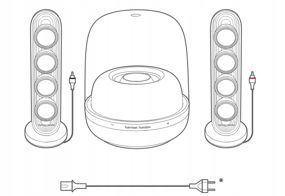 Potężny dźwięk 2.1 z mocą 190W RMS