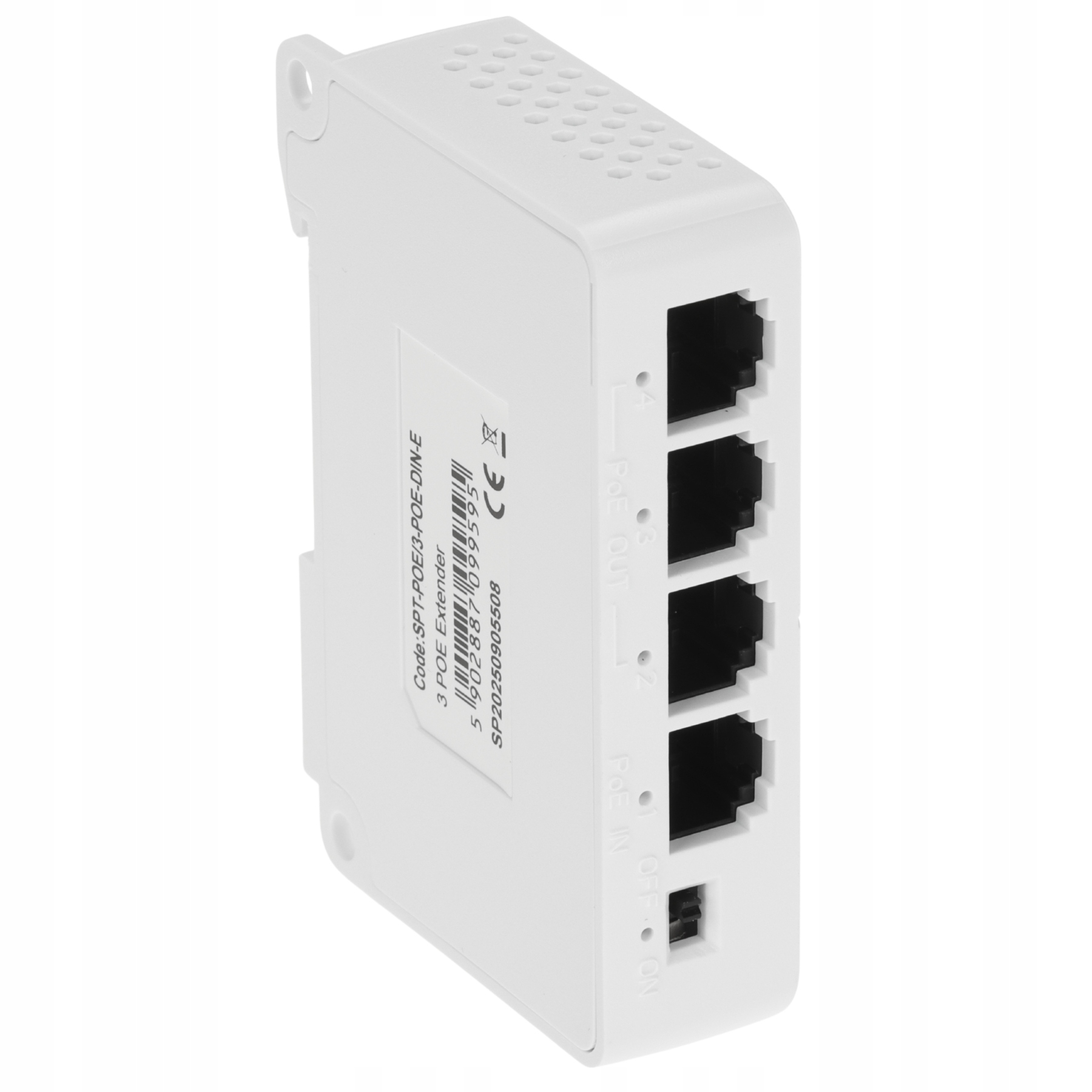 SWITCH POE / EXTENDER SPT-POE/3-POE-DIN-E 4-PORTOWY DELTA NETWORK – Wydajność i elastyczność w zasilaniu