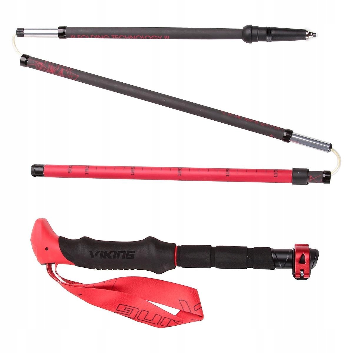 Innowacyjny system składania – 5-sekcyjne kije trekkingowe