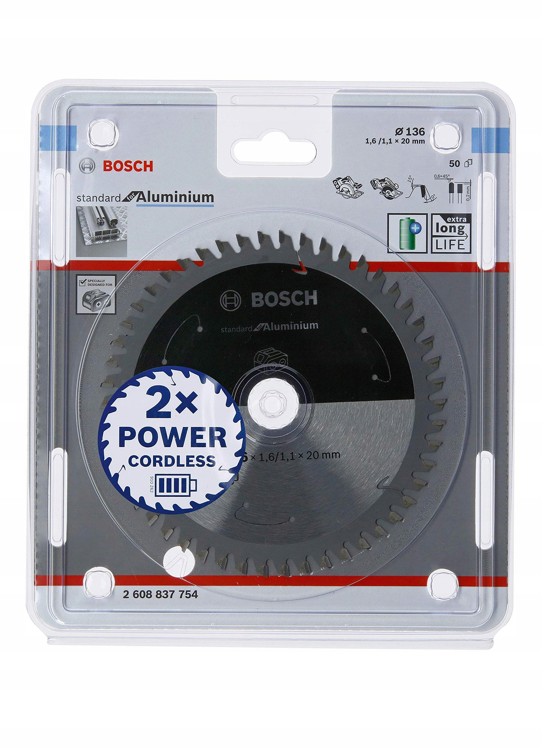 Pilarka tarczowa Bosch Circular saw blade 136x20mm – Idealne narzędzie do cięcia aluminium