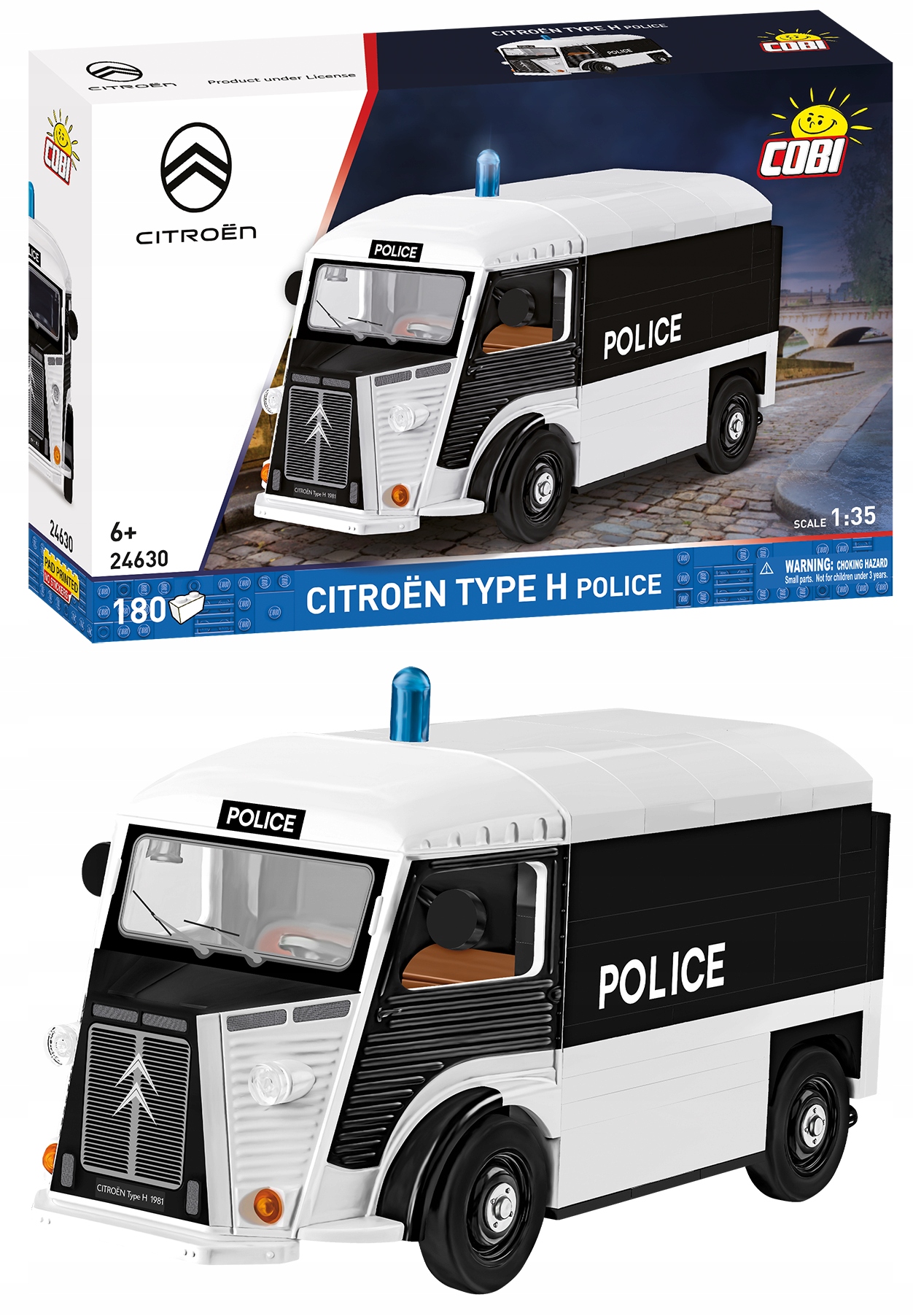 Action Town Citron Police Type H – Zestaw klocków dla małych konstruktorów