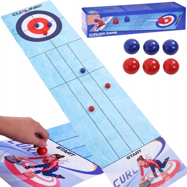 Planszowa gra zręcznościowa Curling czajniki GR0612 – Doskonała zabawa dla całej rodziny