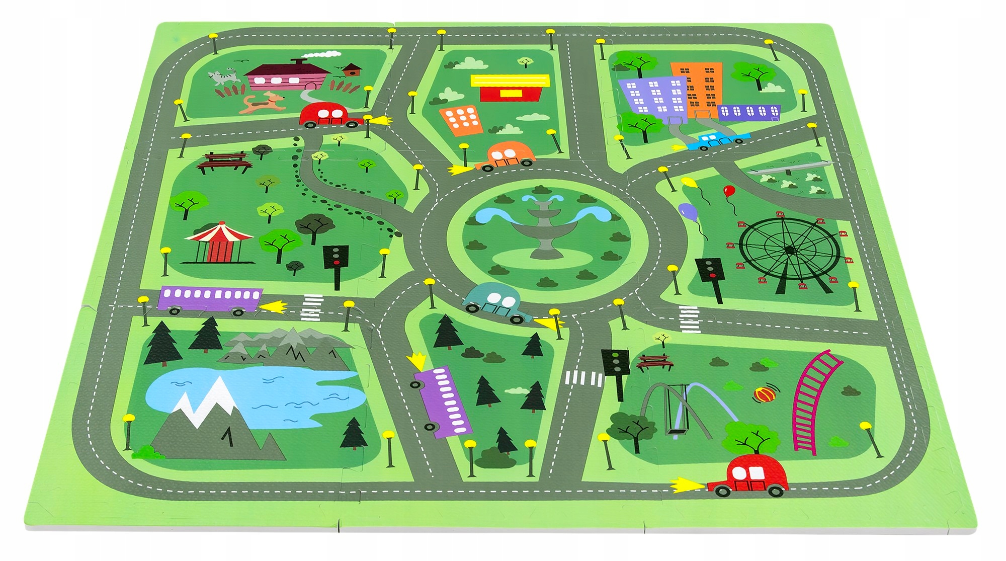 Wymiary i zawartość zestawu puzzli