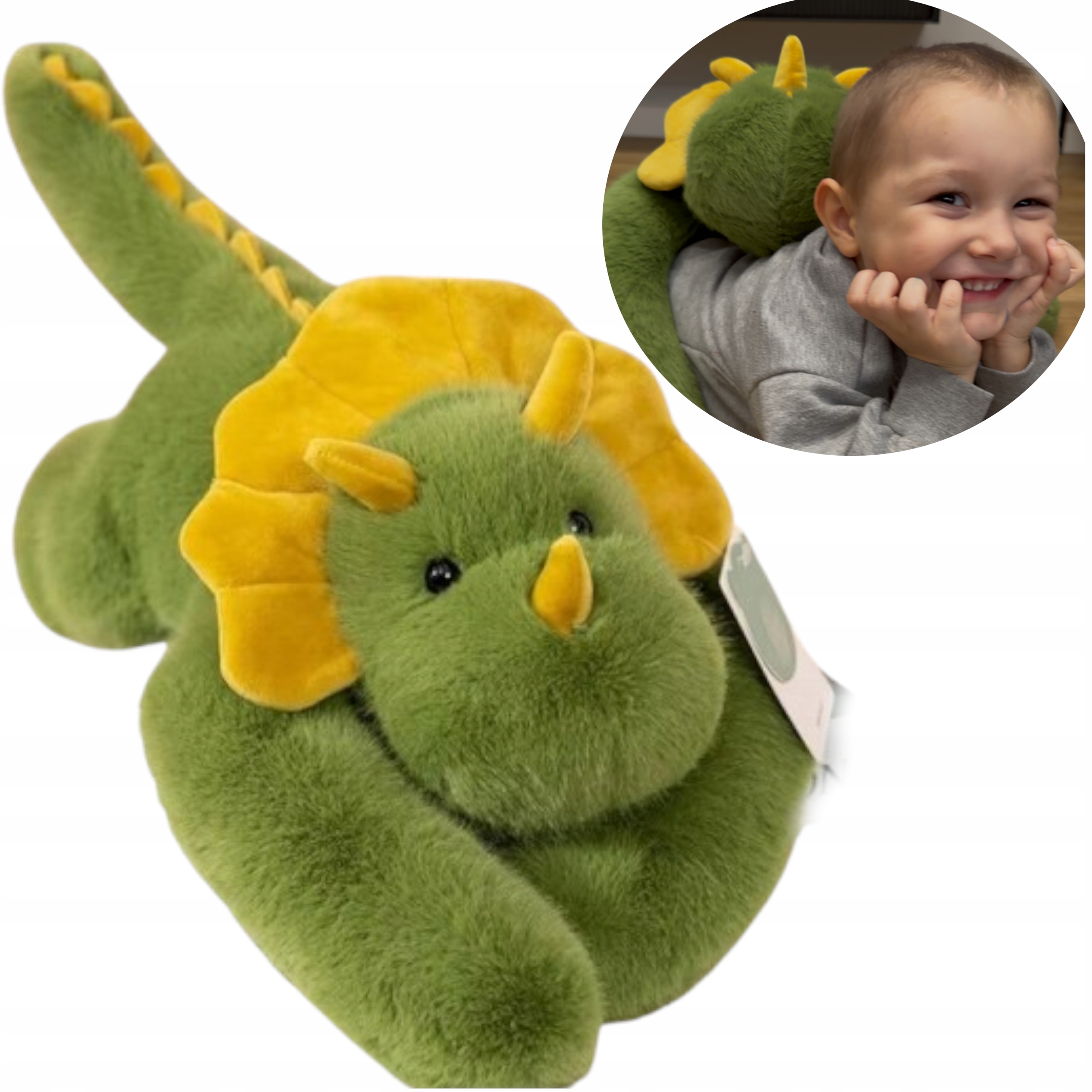 Pluszak obciążeniowy dla dzieci terapeutyczny sensoryczny Dinozaur 2,5kg – Idealny towarzysz dla Twojego dziecka