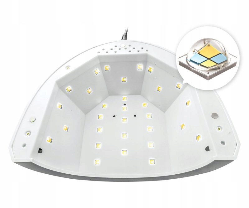 Technologia Dual LED – Szybkie i równomierne utwardzanie