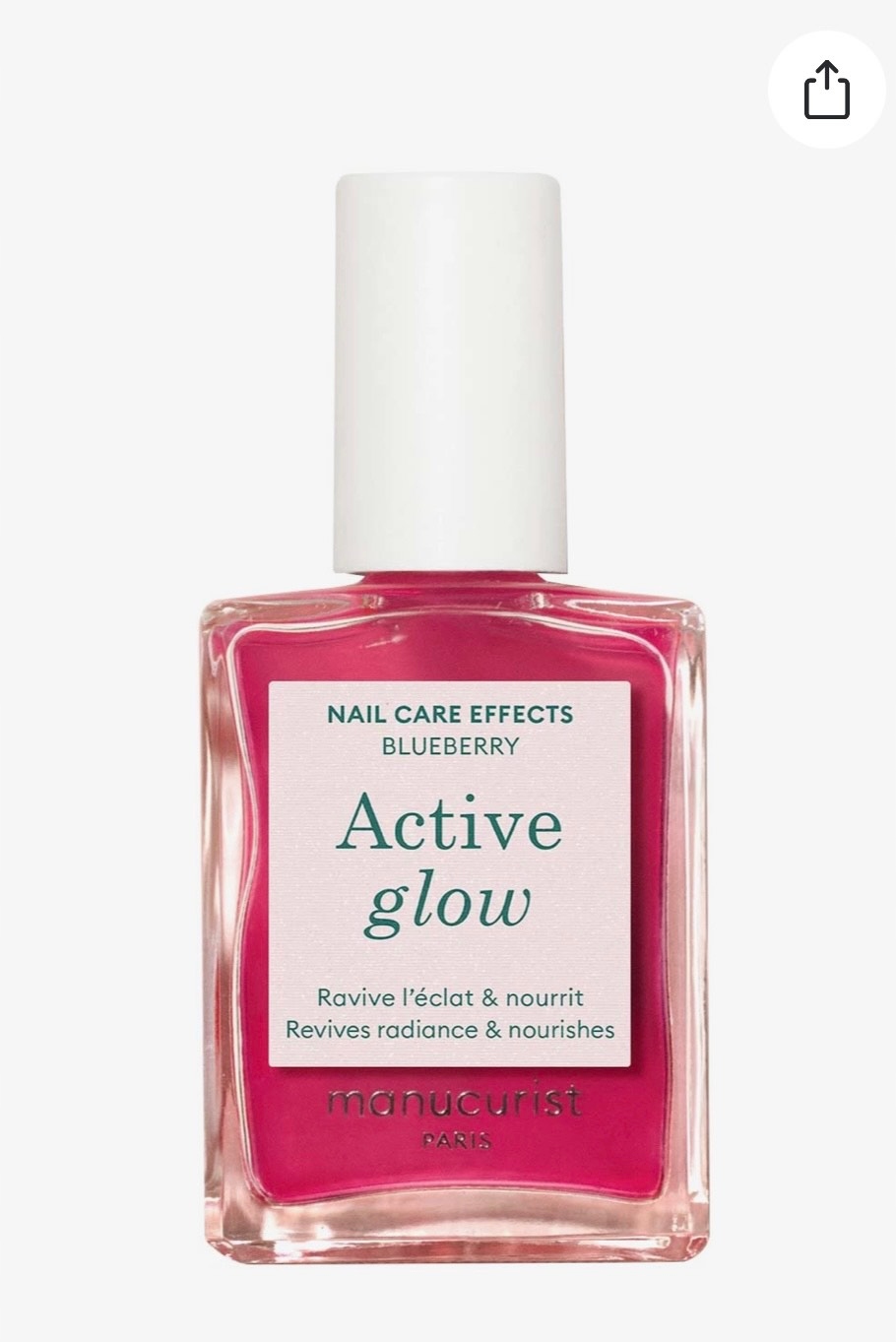 MANUCURIST Active Glow lakier do paznokci Blueberry 15ml – pielęgnacja i modny kolor