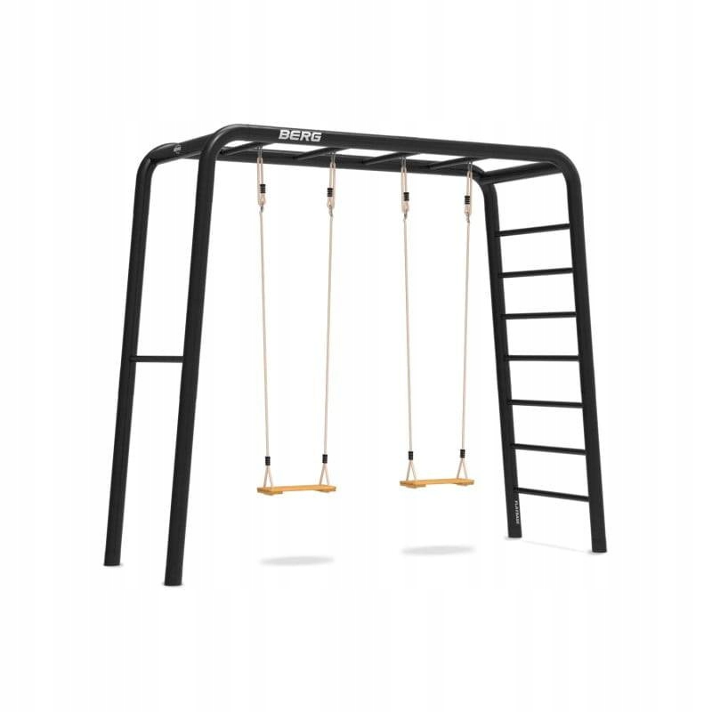 Siłownia Ogrodowa PlayBase MTL Double Swing 2x Huśtawki Drewniane + Drabinki – Aktywność na świeżym powietrzu dla całej rodziny
