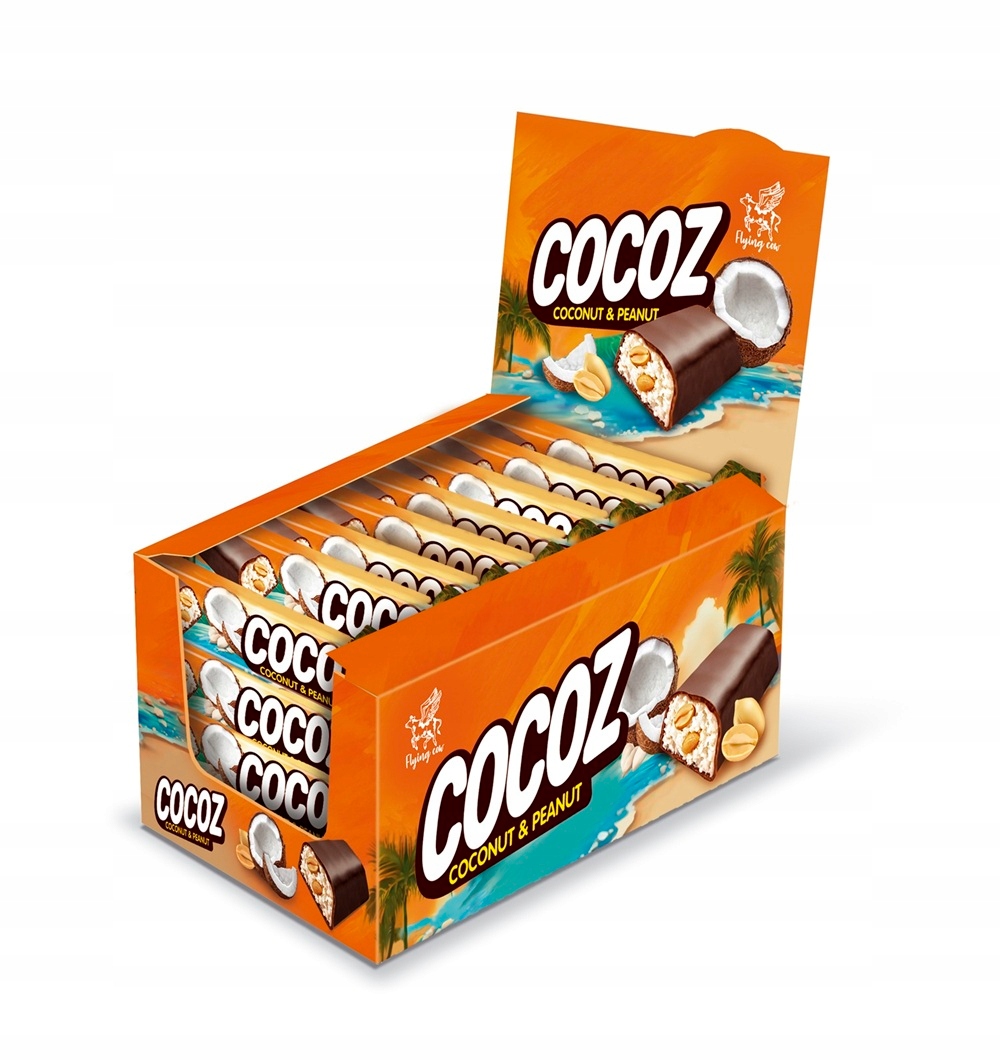 Baton kokosowy COCOZ&PEANUT z orzeszkami 35g – Smakowita przekąska na każdą okazję