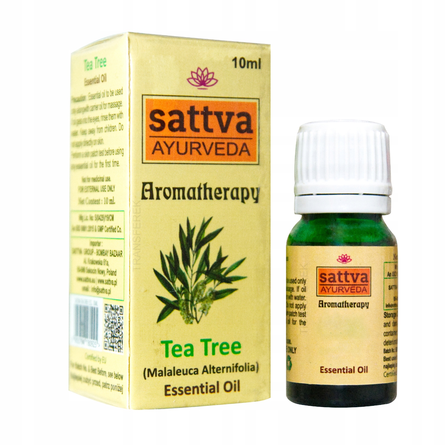 Sattva Olejek Eteryczny Drzewo Herbaciane 10ml – pielęgnacja skóry