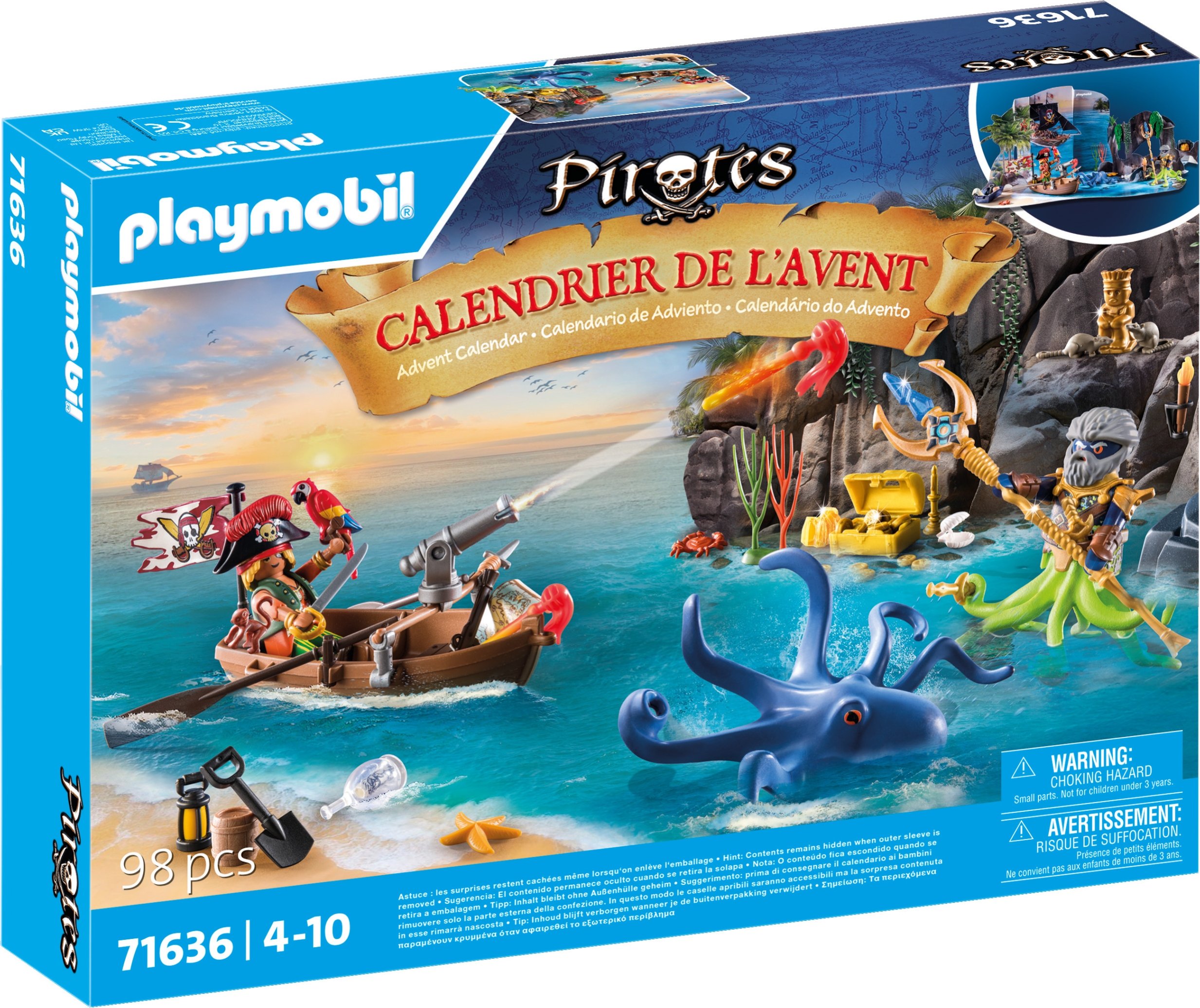 Playmobil 71636 – Kalendarz adwentowy Piraci – Wspaniała zabawa dla dzieci