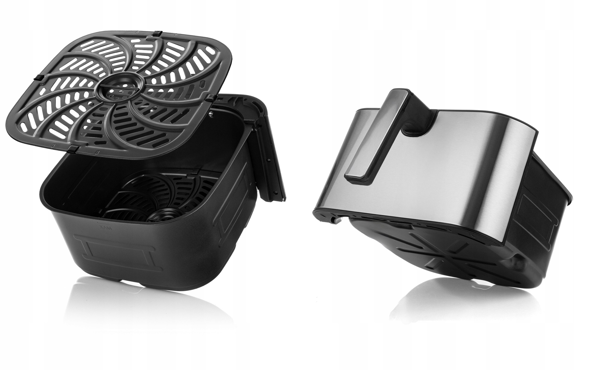 FRYTKOWNICA BEZTŁUSZCZOWA AIR FRYER FRYTOWNICA DUŻA 8L MISA 12 PROGRAMÓW XL Funkcje elektroniczny termostat programy automatyczne regulacja temperatury timer inne