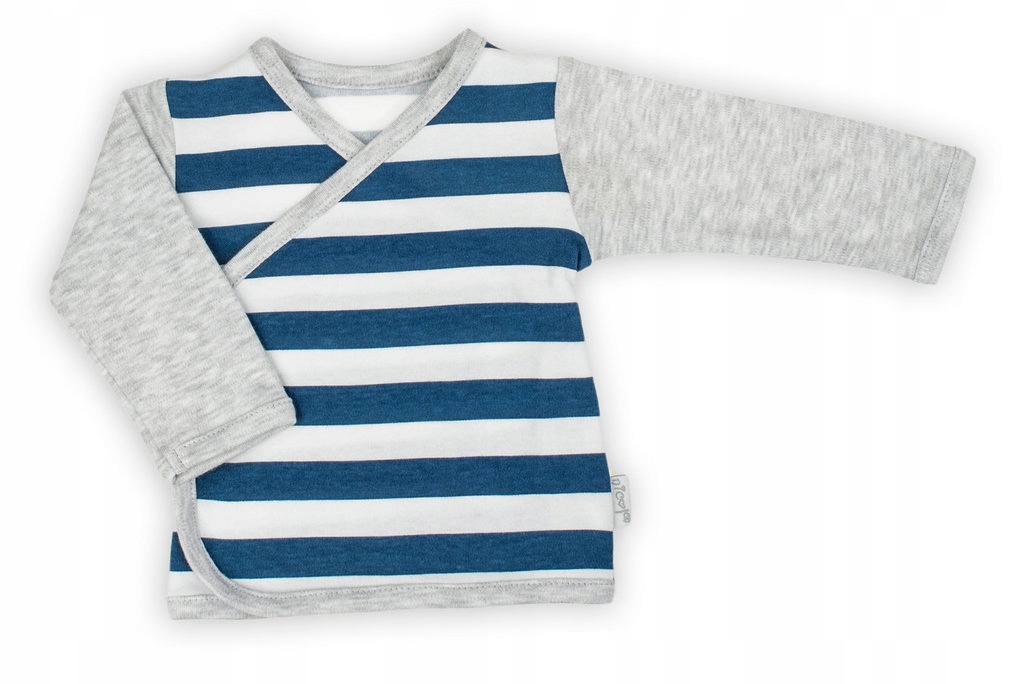 Kolorystyka i wzornictwo – Granatowy z biało-niebieskimi paskami